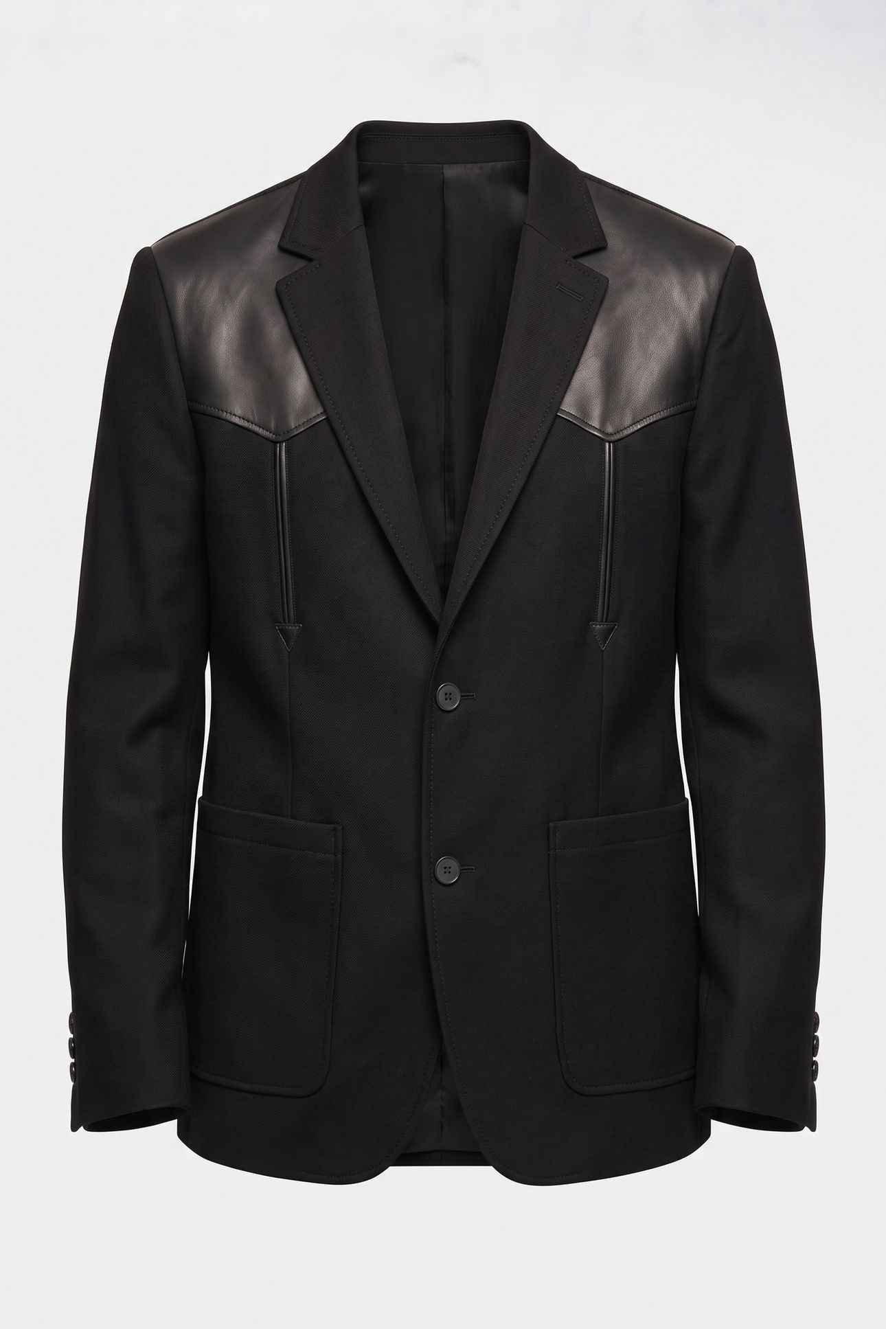 OVERSIZED JACKET WITH WESTERN DETAILS BLACK 3