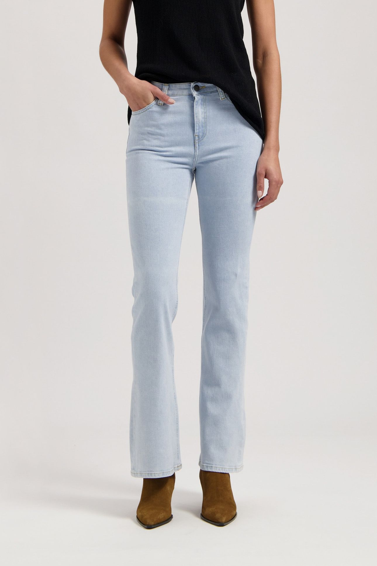 ISY HIGH FLARED FADED GREY 3