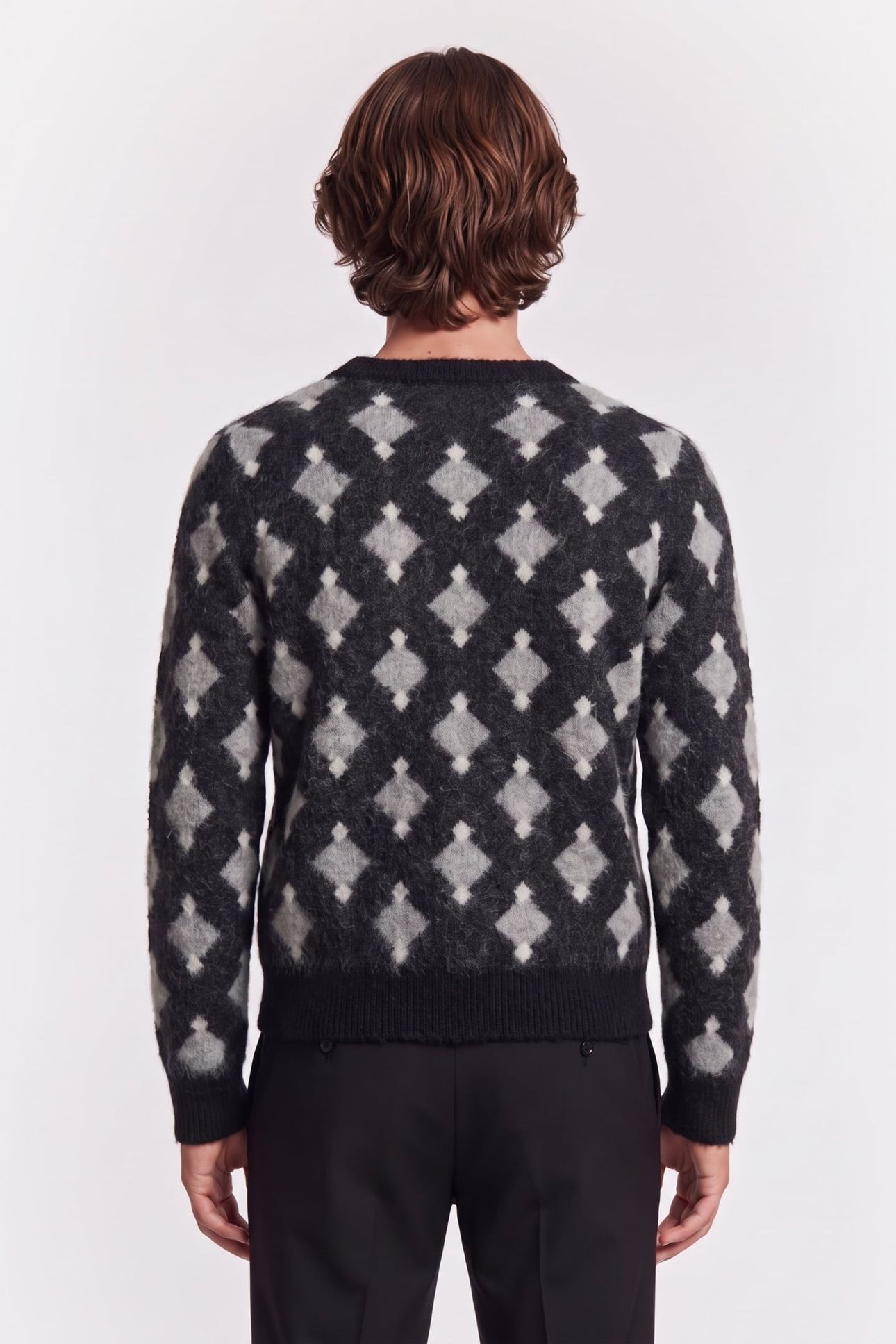 PULL COL ROUND BLACK GREY WHITE 3