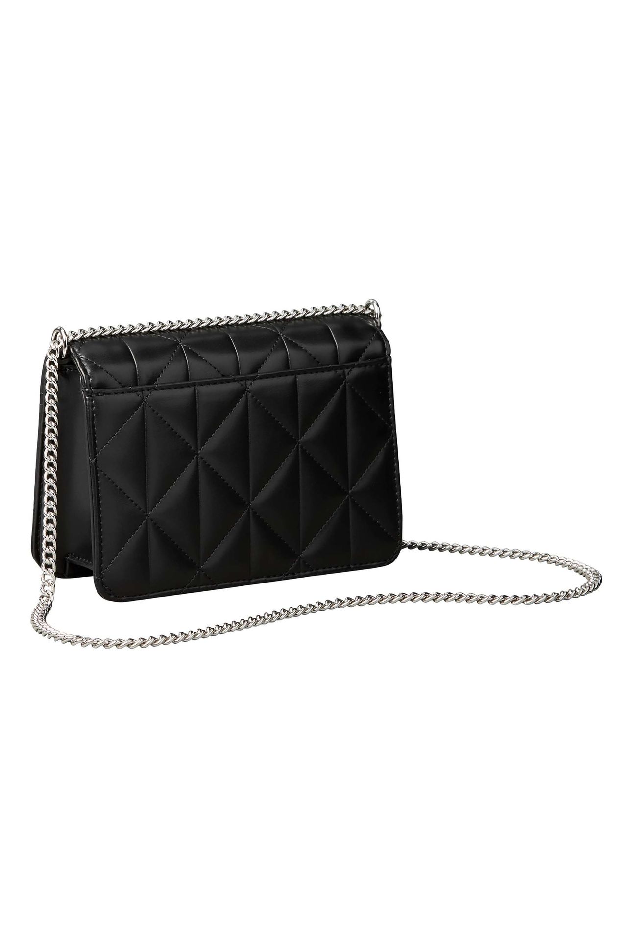 QUILTED MINI CHAIN BAG BLACK 3