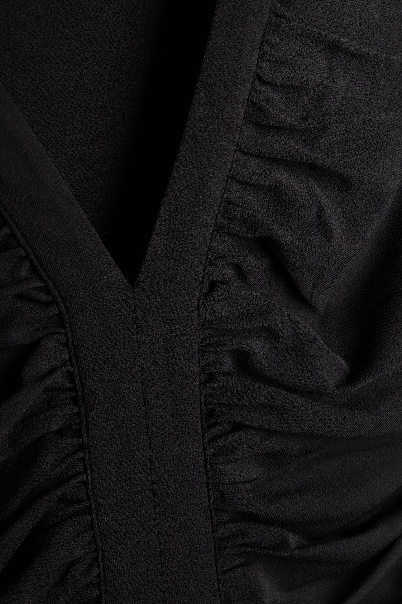 AMELIA VNECK DRAPE M JET BLACK A996 4