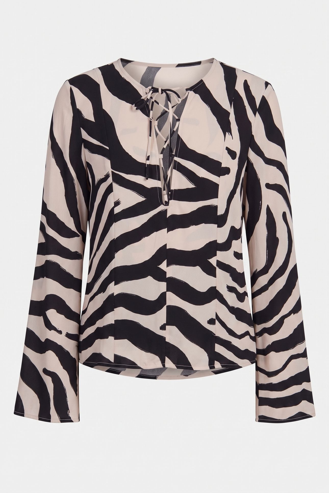 HELI AOP BLOUSE BLACK 3
