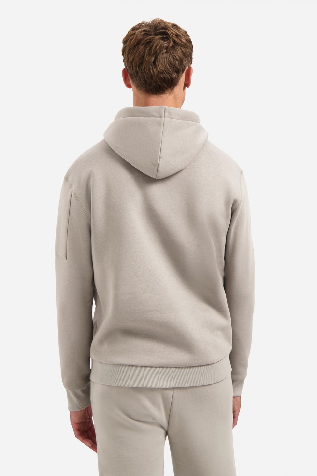 SWEATER HOODED BRUSHED CLAY 3
