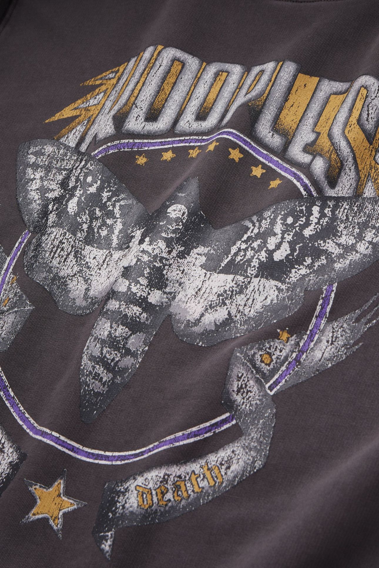 SWEATSHIRT WITH BUTTERFLY PRINT ON THE FRONT CARBONE 5