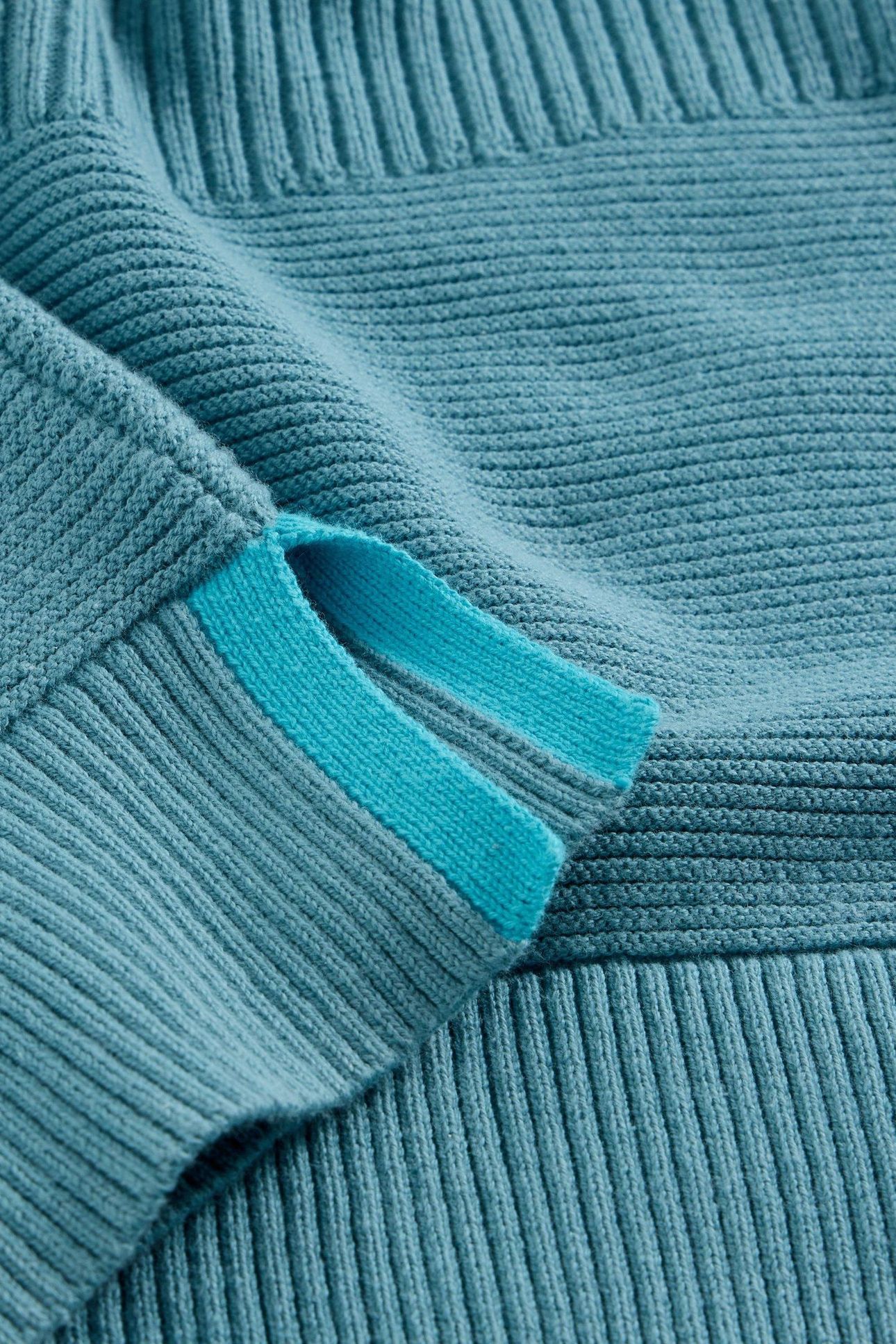JANA MIX STITCH JUMPER MID BLUE 6