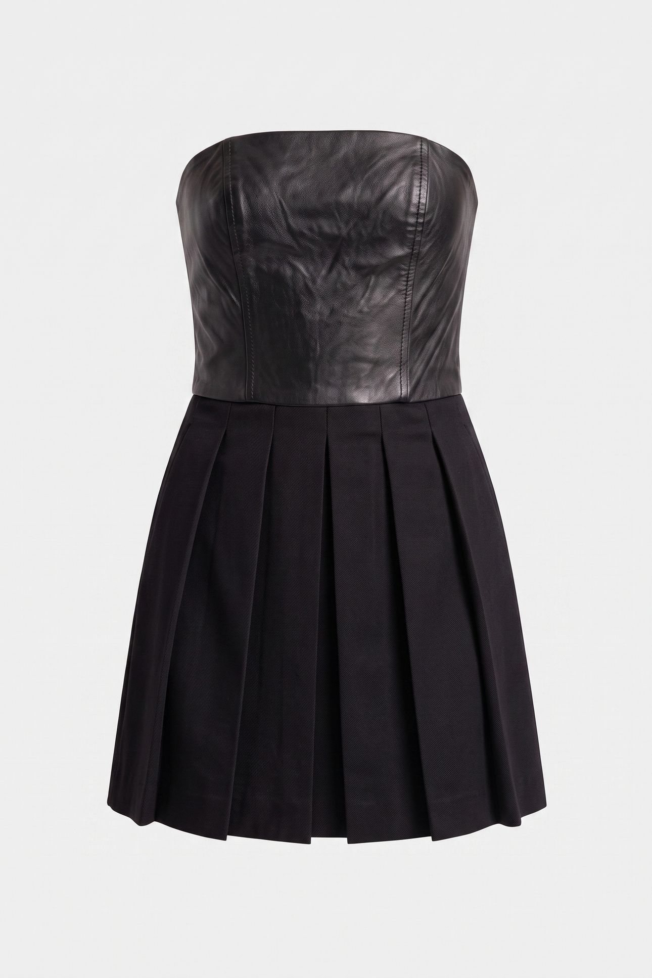 BUSTIER ROBE DETAIL CUR BLACK 3