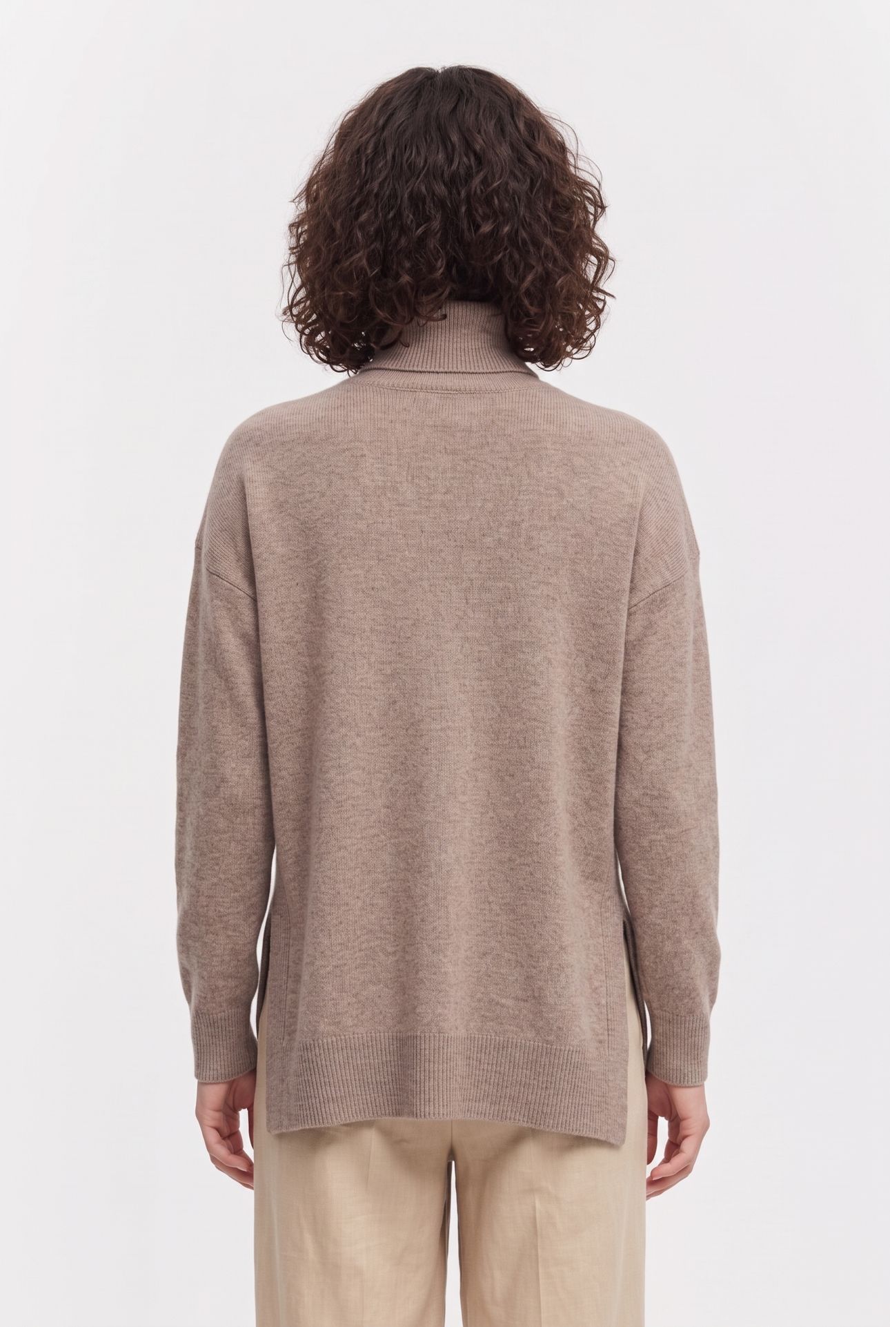 GALA ROLL NECK OAT BROWN 2