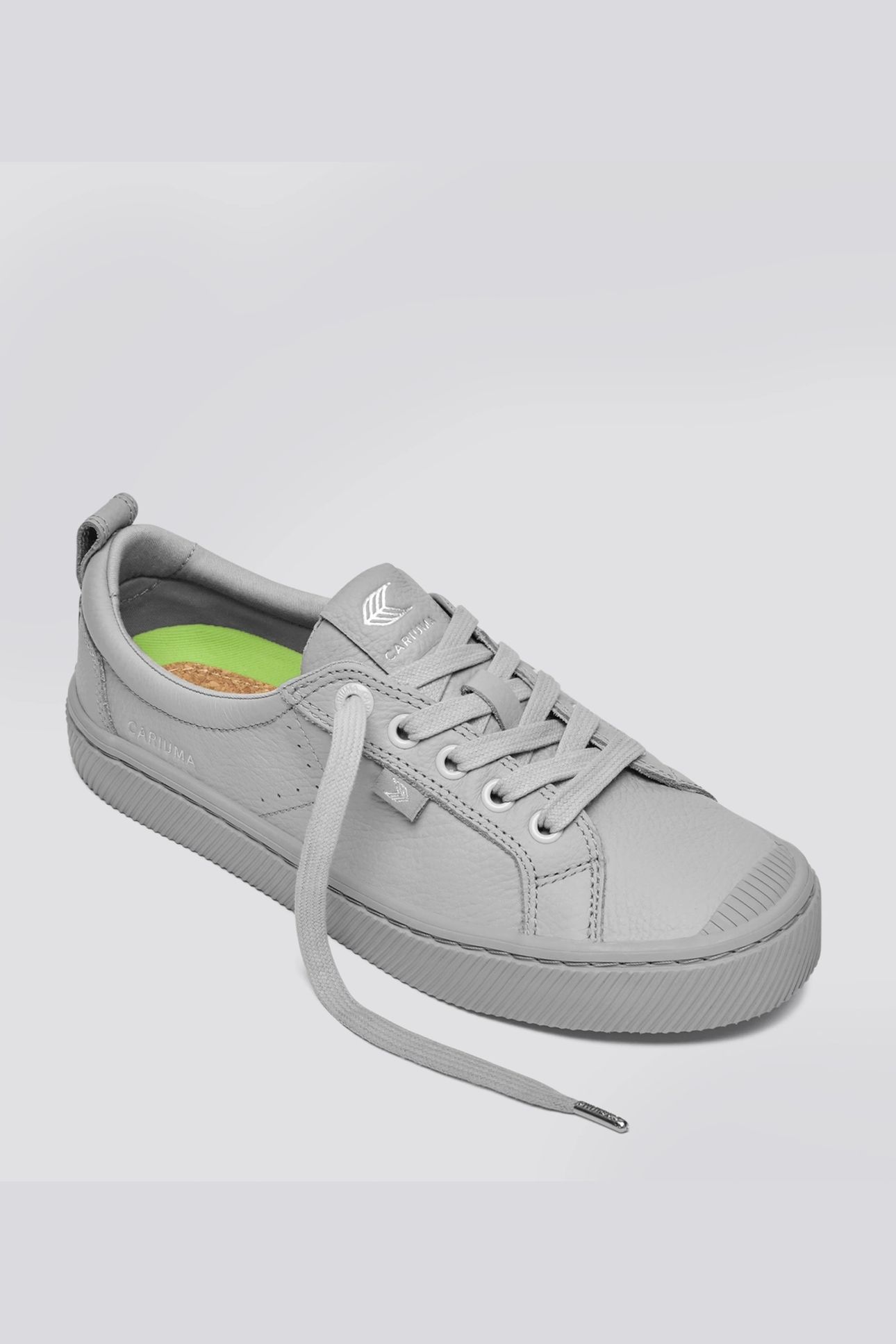 OCA PEBBLED LEATHER LIGHT GREY 3