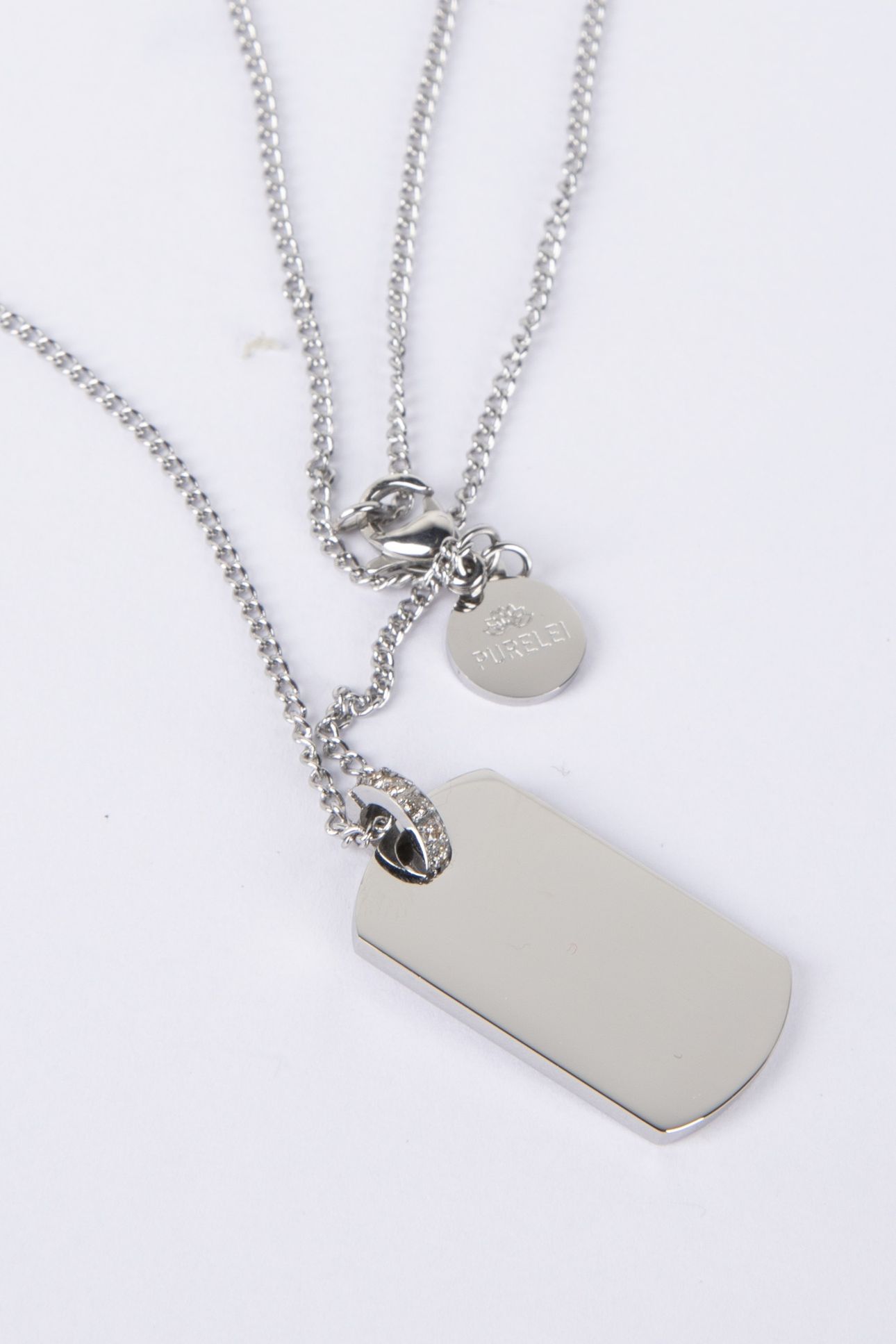 PLATE CHARM KETTE SILVER 4
