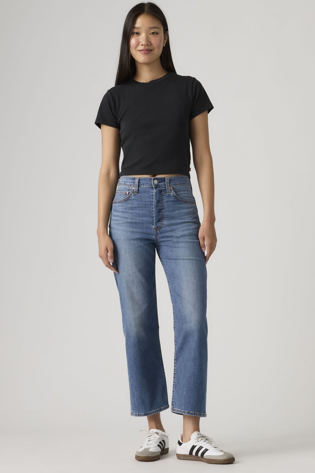 RIBCAGE STRAIGHT ANKLE LIGHTWEIGHT JEANS 1