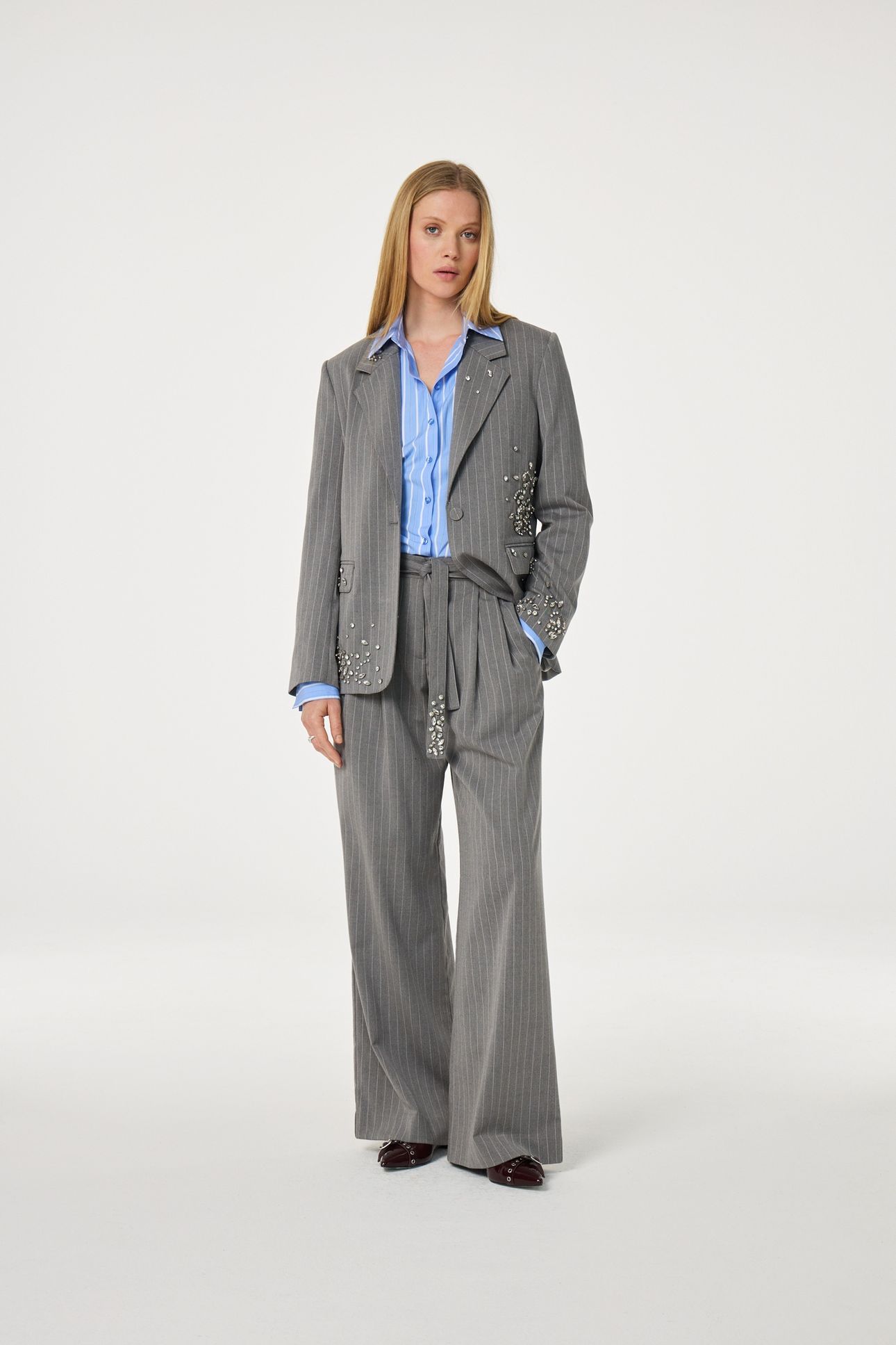 KEATON BLAZER GREY MELANGE 1