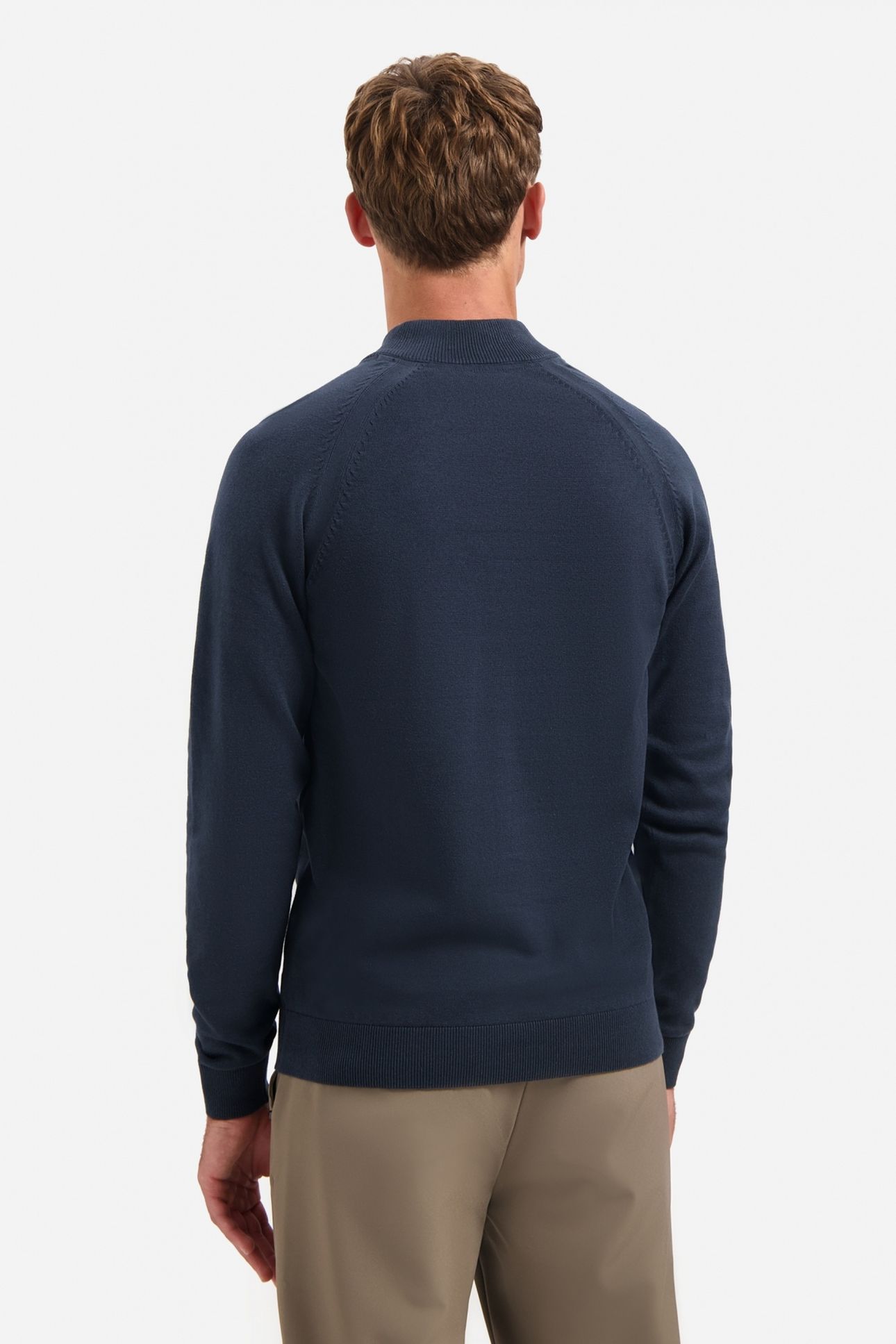 PULLOVER HALF ZIP HIGH COLLAR SOLID NIGHT 4
