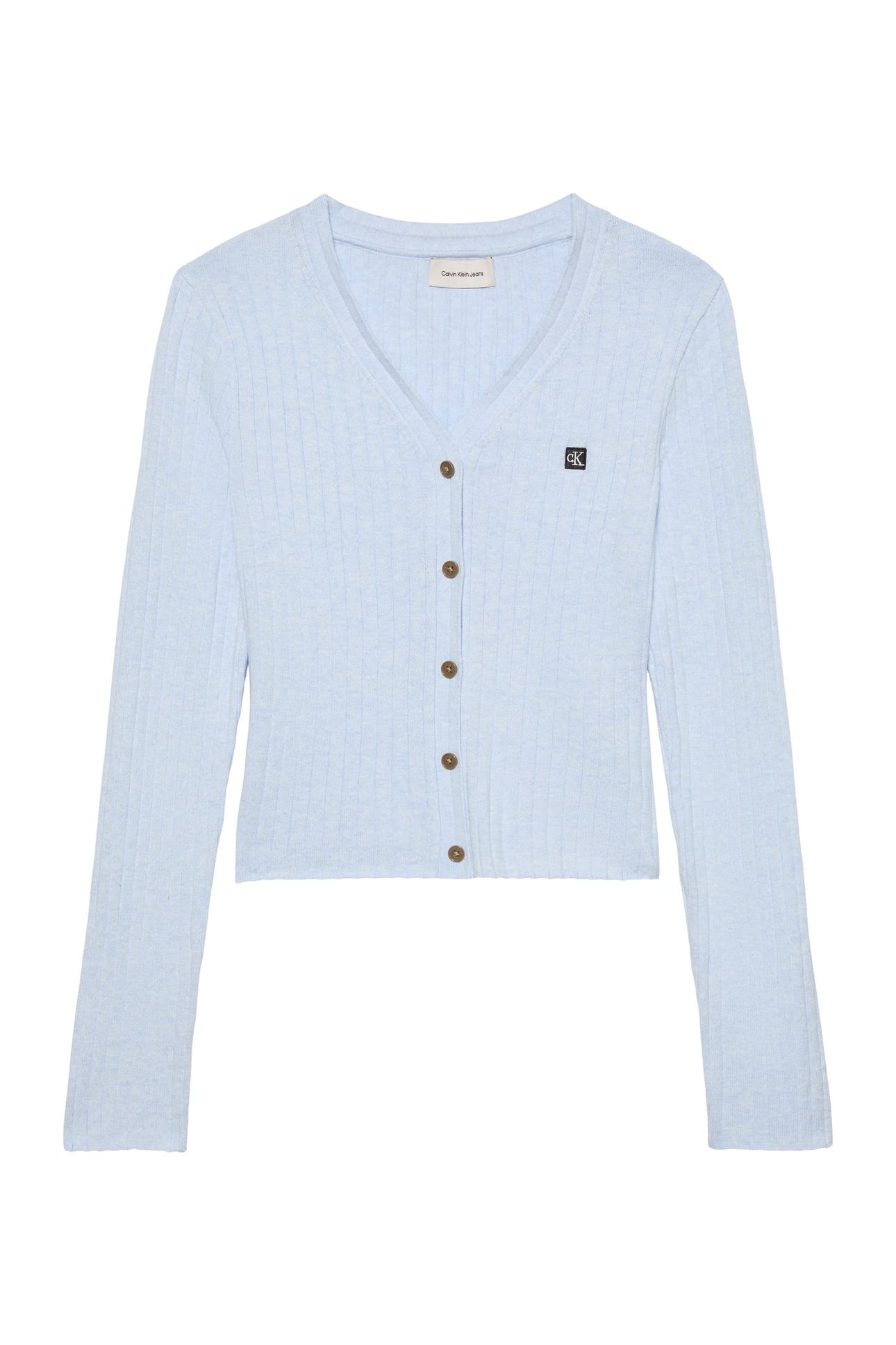 COTTON RIB CARDIGAN PLEIN AIR MELANGE 4