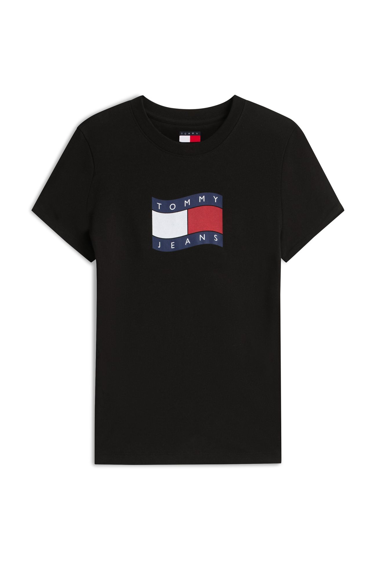 SLIM WAVY FLAG TEE BLACK 4