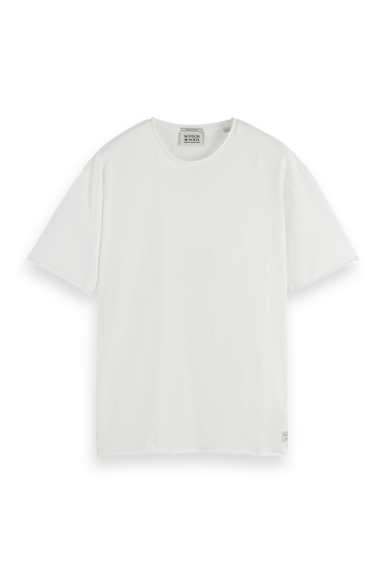 RAW EDGE T-SHIRT BRIGHT WHITE 3