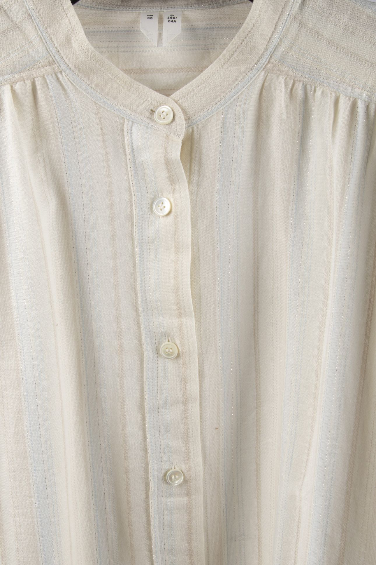 FONDANT LUREX SHIRT DRESS WHITE 4