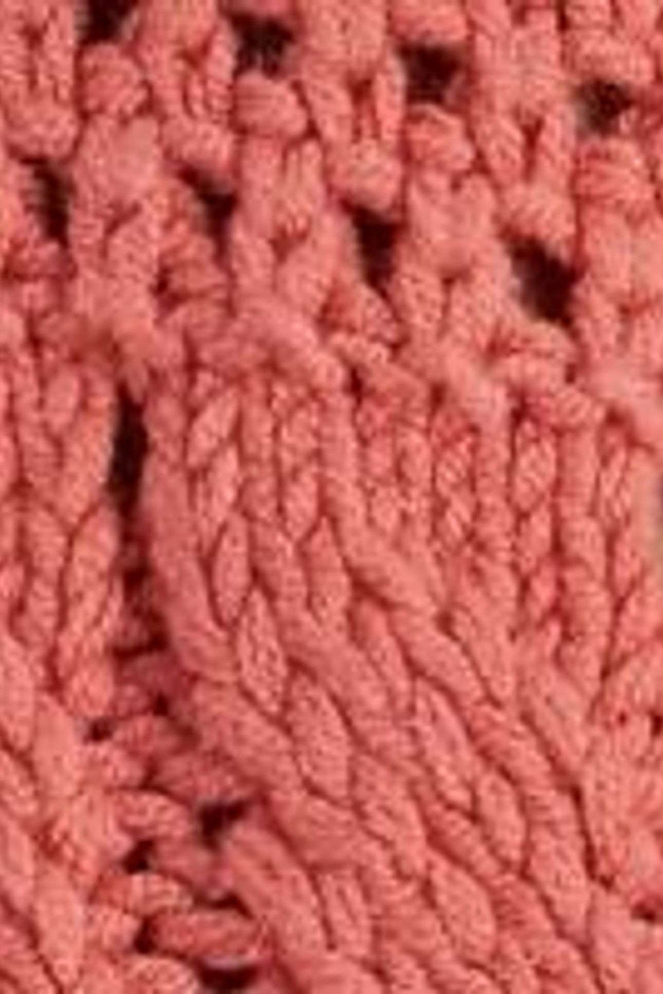 CASEY CROCHET CARDI MID CORAL 4
