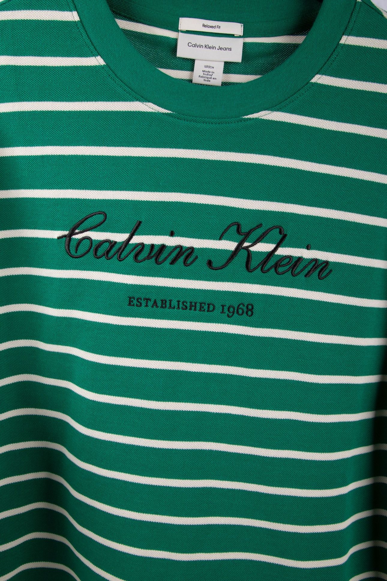 SS STRIPE CASUAL PIQUE TEE ENCHANTED FOREST 4