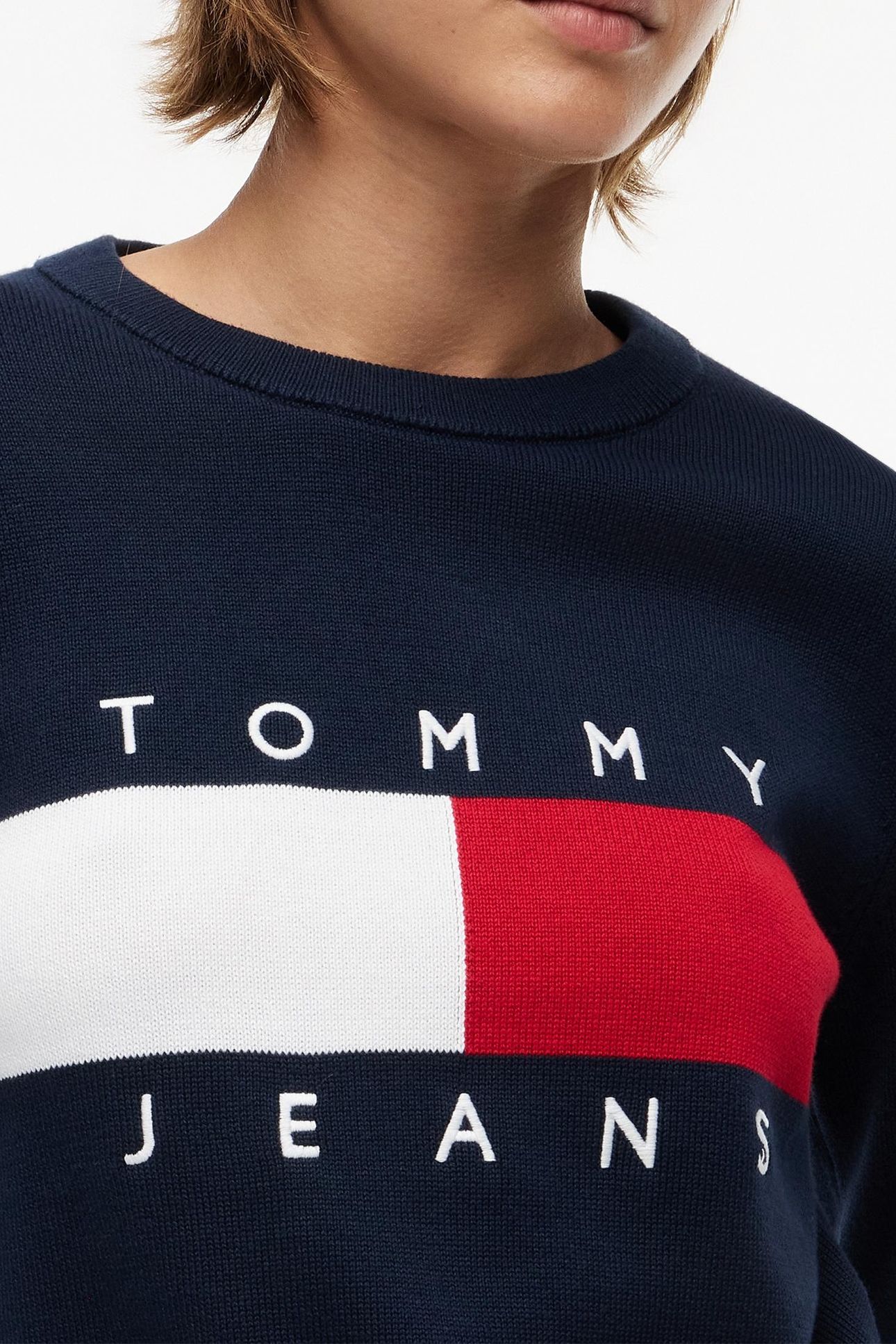 FLAG CREW NECK DARK NIGHT NAVY 5