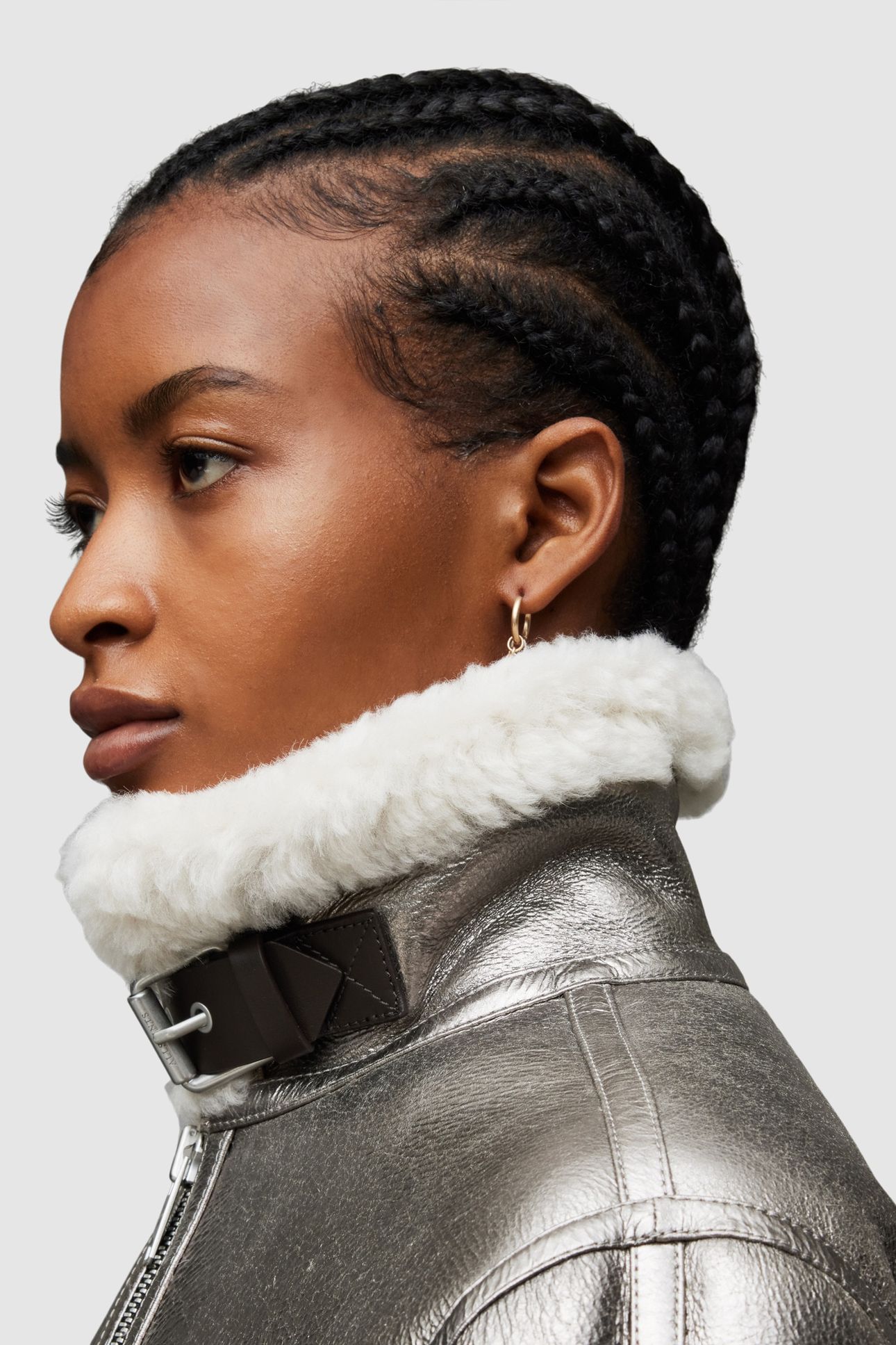 LOREL FLYING JACKET SILVER/OFF WHITE 8