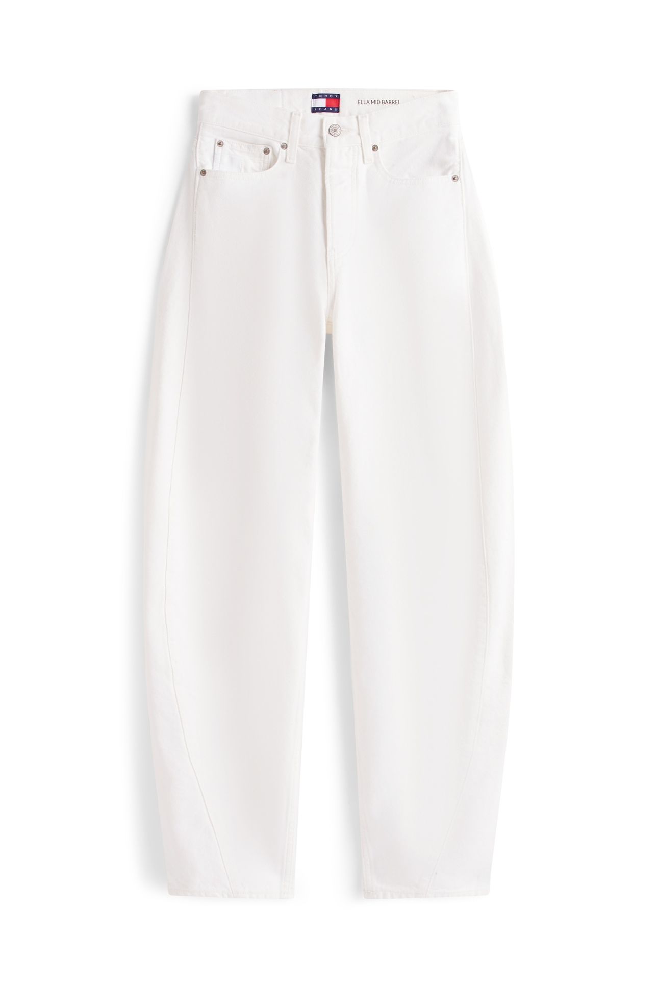 ELLA MID BARREL DENIM WHITE 5