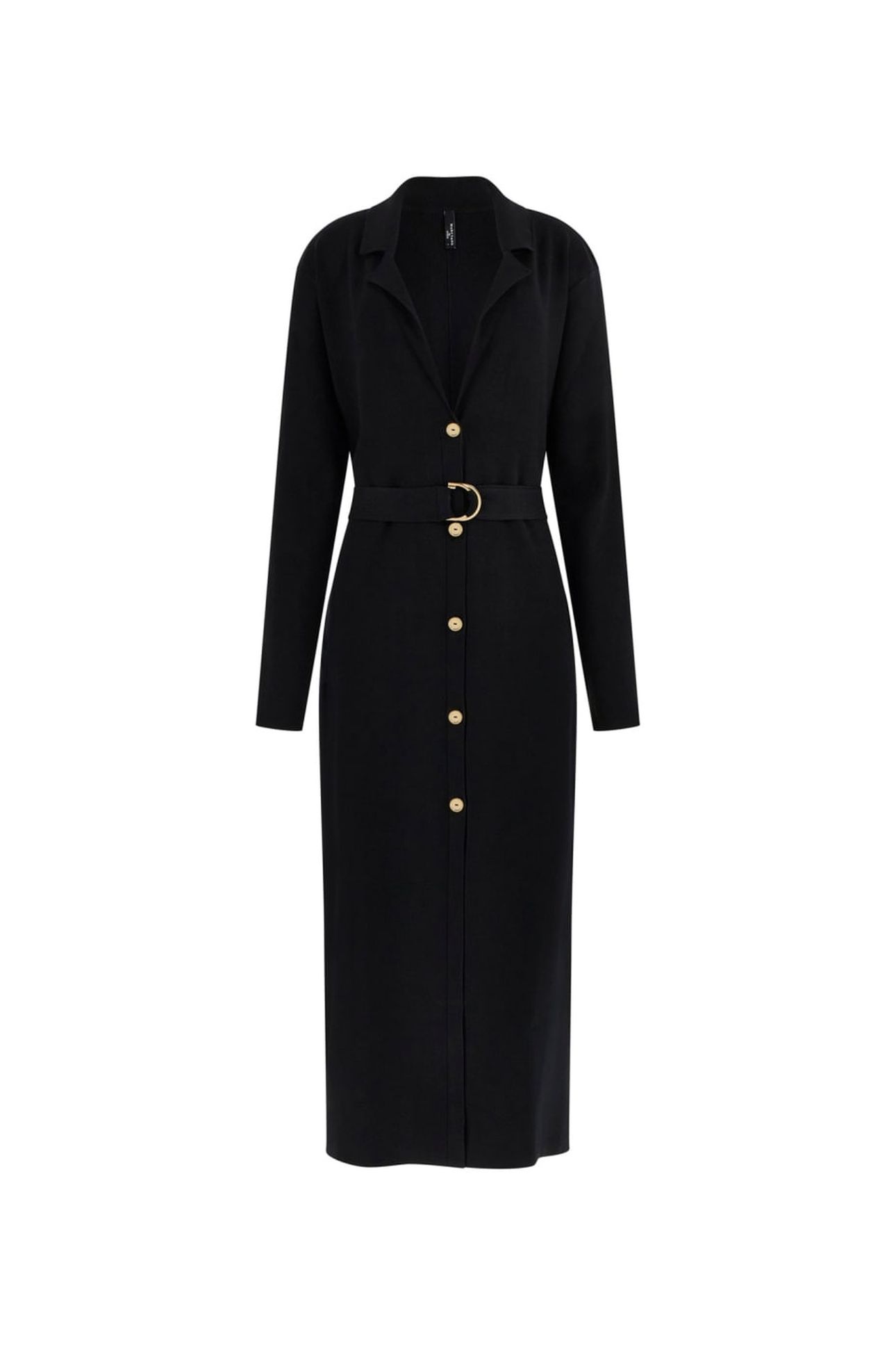AABISH LONG CARDI SW JET BLACK A996 5