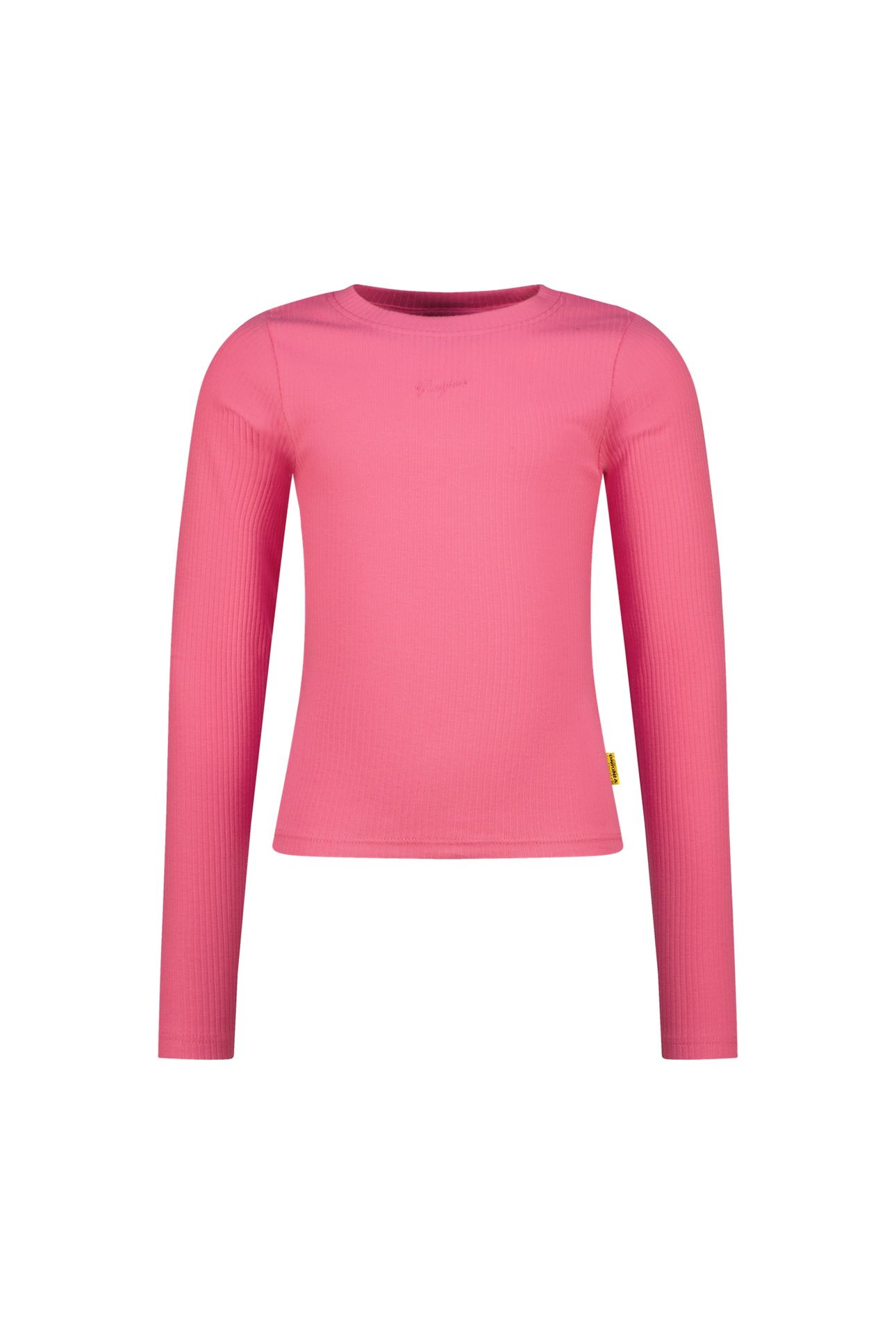 GIRLS BASIC RIB TOP T-SHIRT SANGRIA SUNSET 1