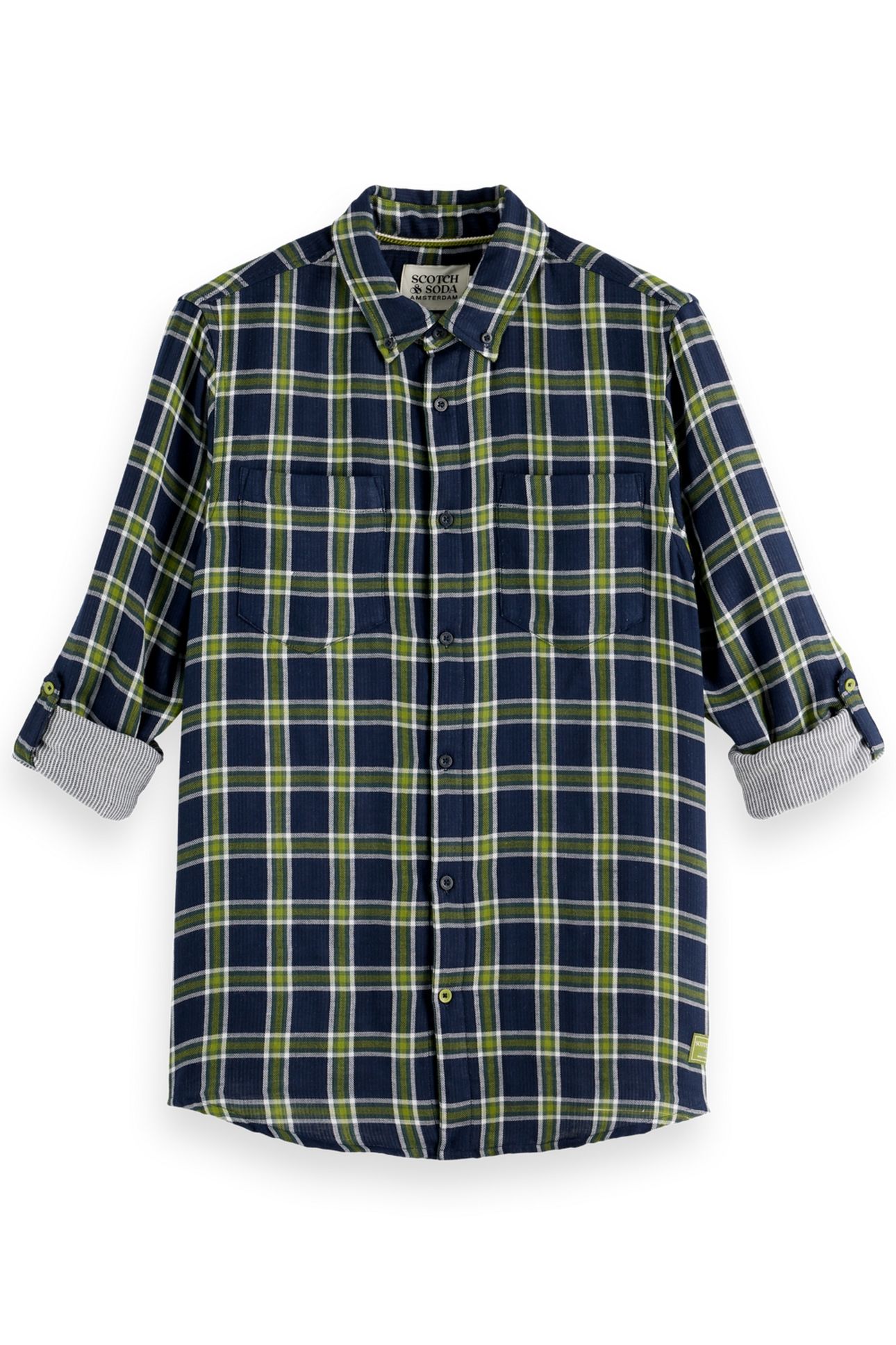 DOUBLE-FACE REGULAR FIT SHIRT SKY CAPTAIN CHECK 4