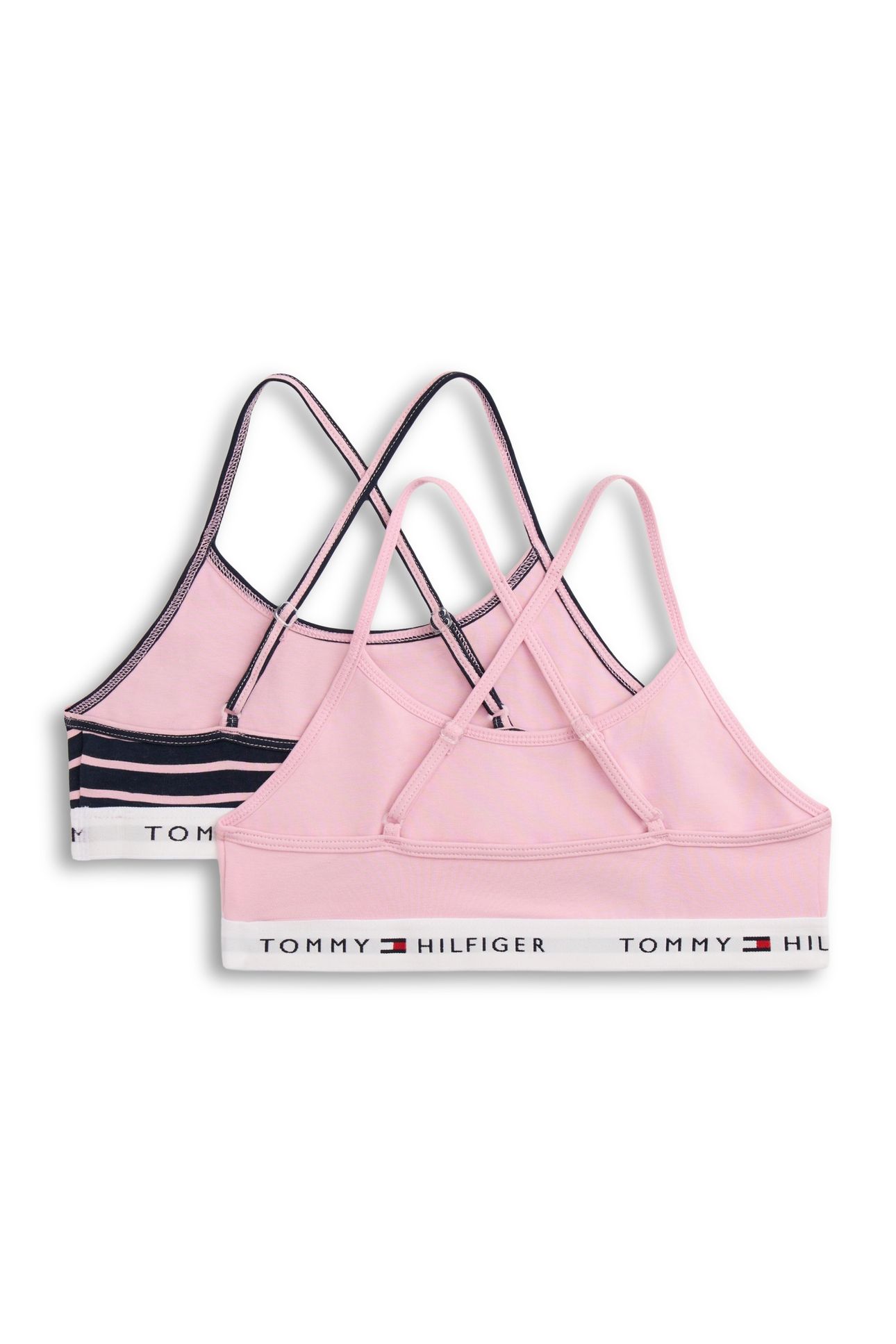 GIRLS 2-PACK STRAPPY BRALETT BONITA PINK/BRETON STRIPE 2