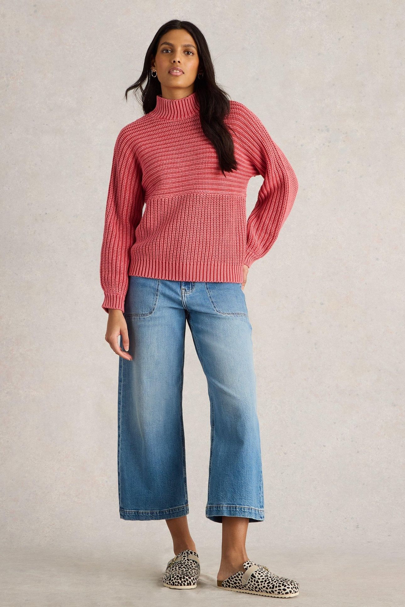 MARLEY MIX COTTON JUMPER MID PINK 1