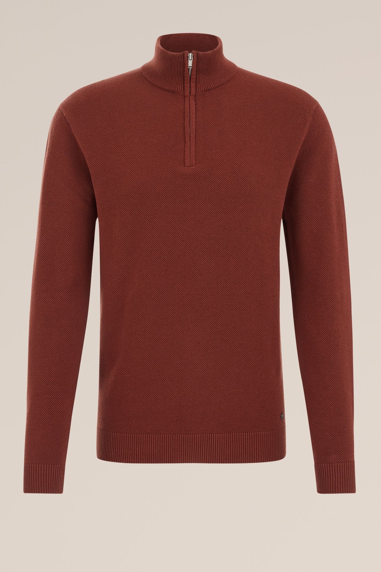 HALFWAY ZIPPER RUST BROWN 4