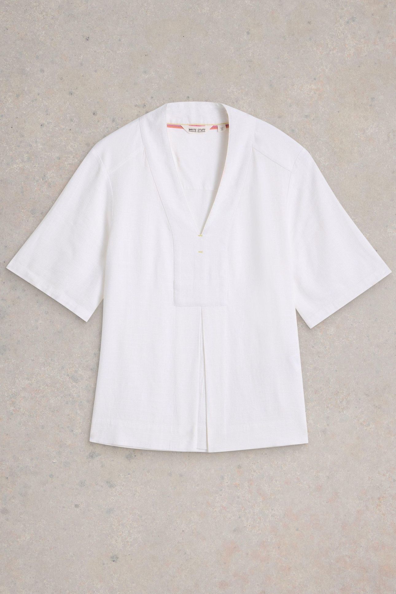 CELIA MIX SS SHIRT BRILLIANT WHITE 4