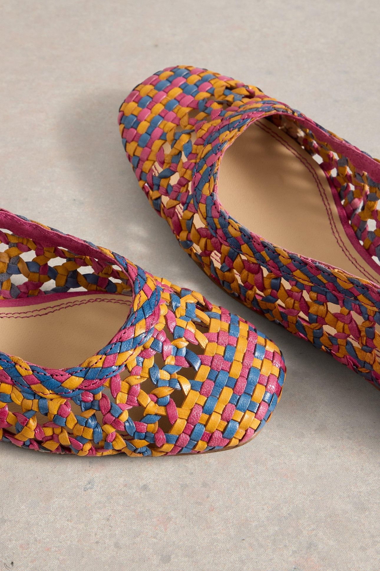 WINNIE WOVEN BALLERINA BRIGHT PINK 4