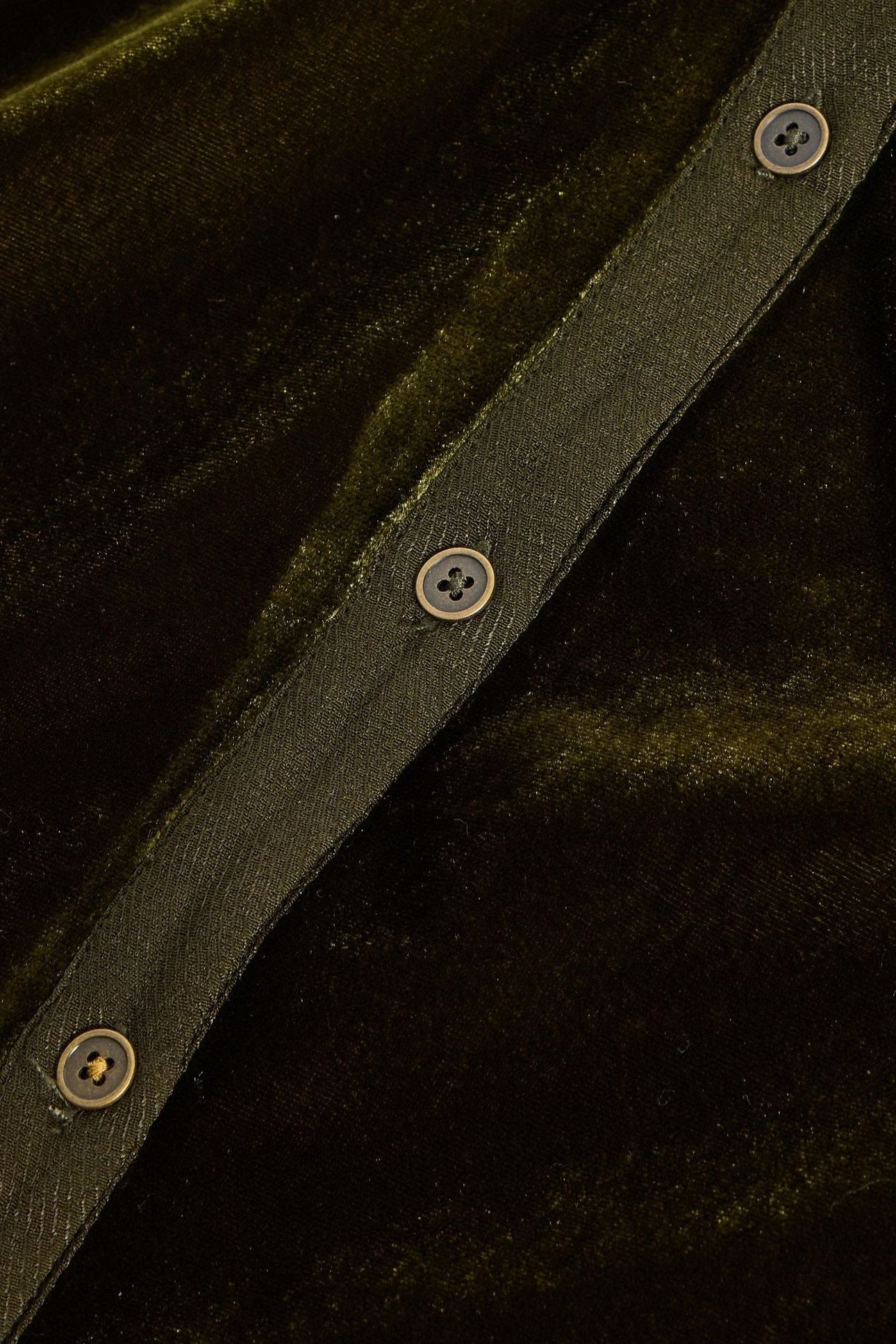 OLIVE VELVET TUNIC KHAKI GREEN 6