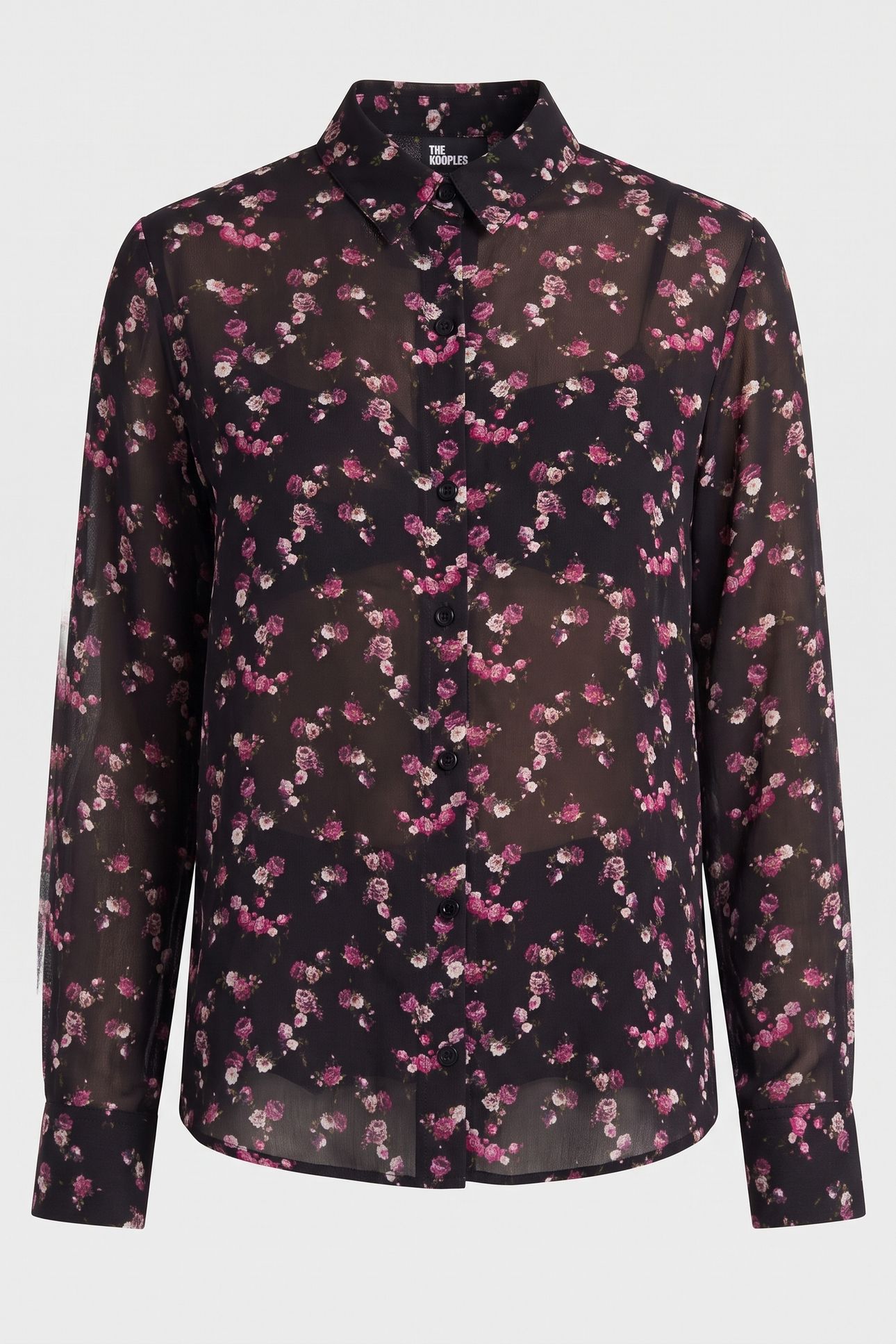 LONG-SLEEVED SHIRT W CLASSIC COLLAR BLACK 4