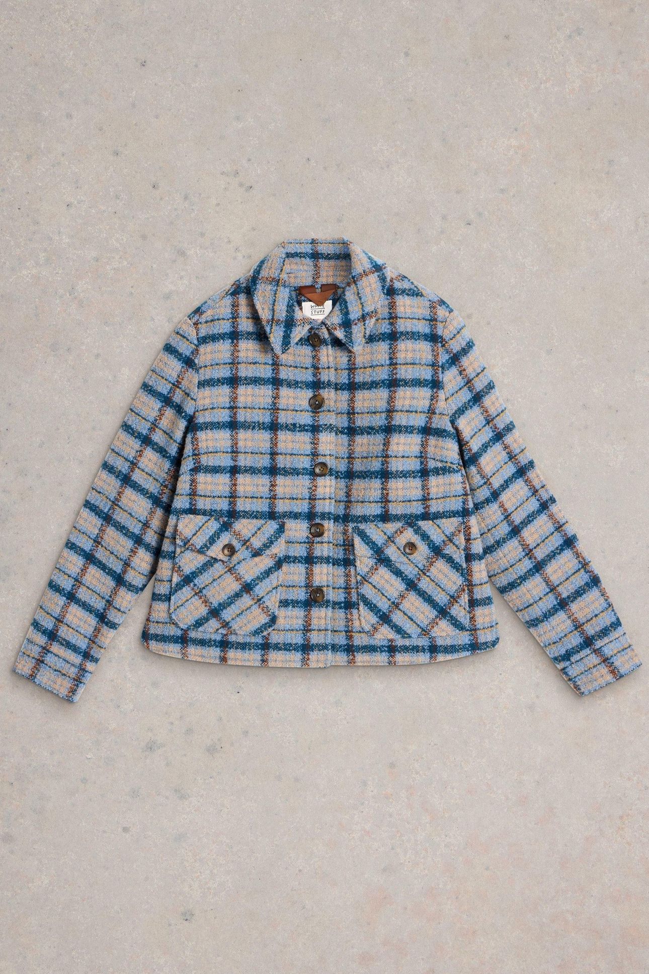 AMELIA CHECK JACKET BLUE MULTI 3