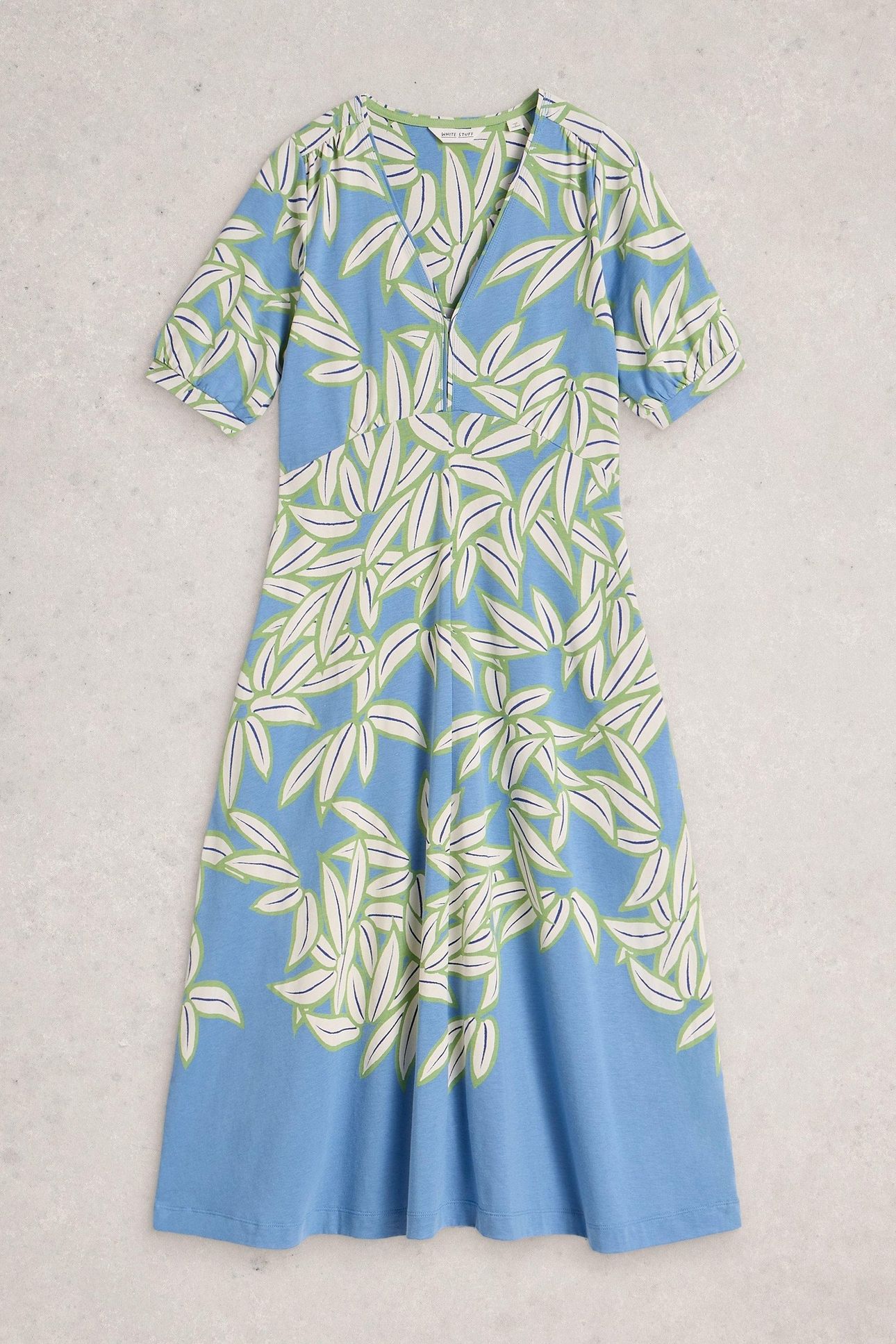 MEGAN JERSEY DRESS BLUE PRINT 4