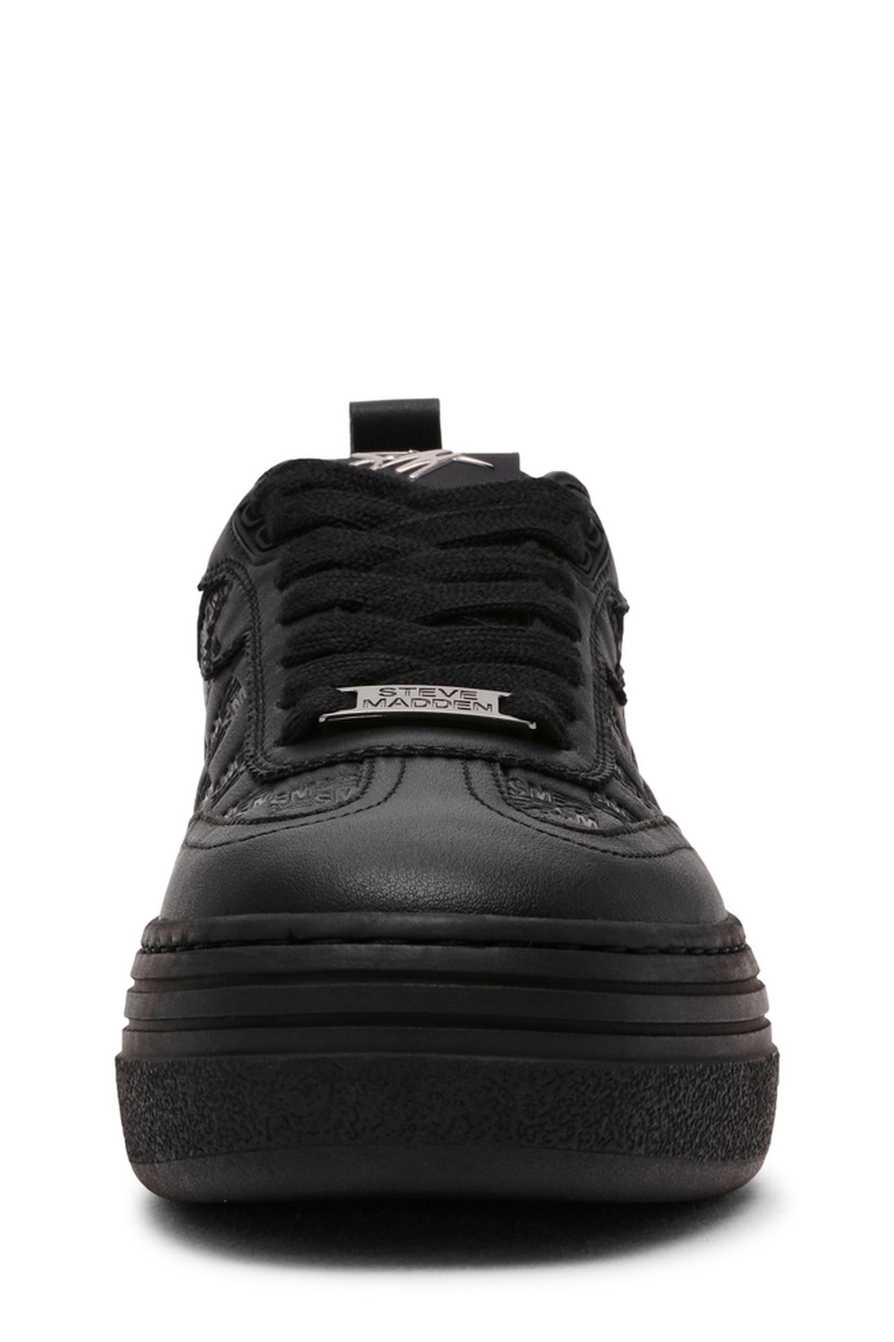 CATAPULT SNEAKERS BLACK ACTION LEATHER 4