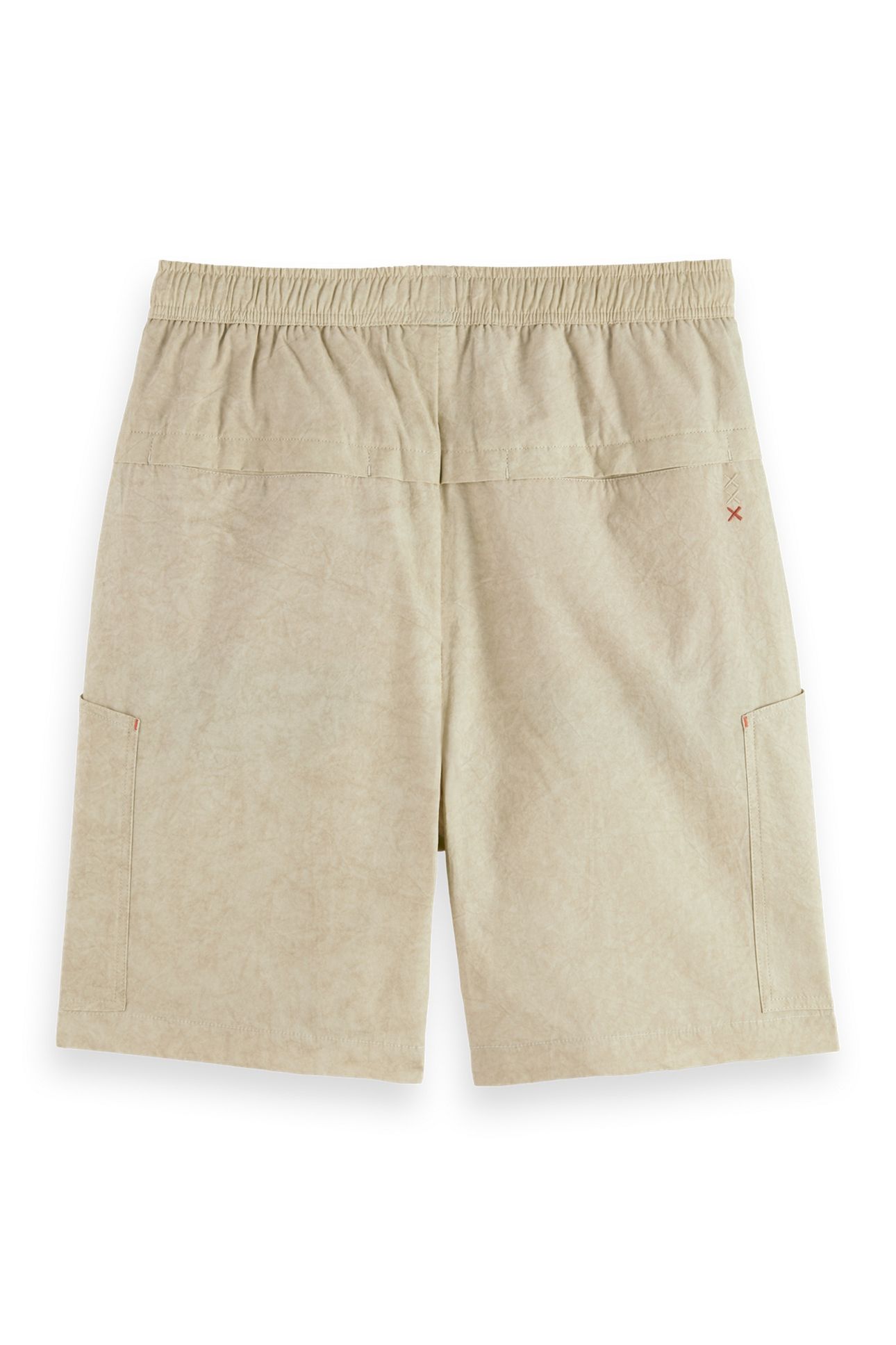 WASHED NYLON-BLEND POPLIN WIDE FIT CARGO BERMUDA PLAZA TAUPE 6