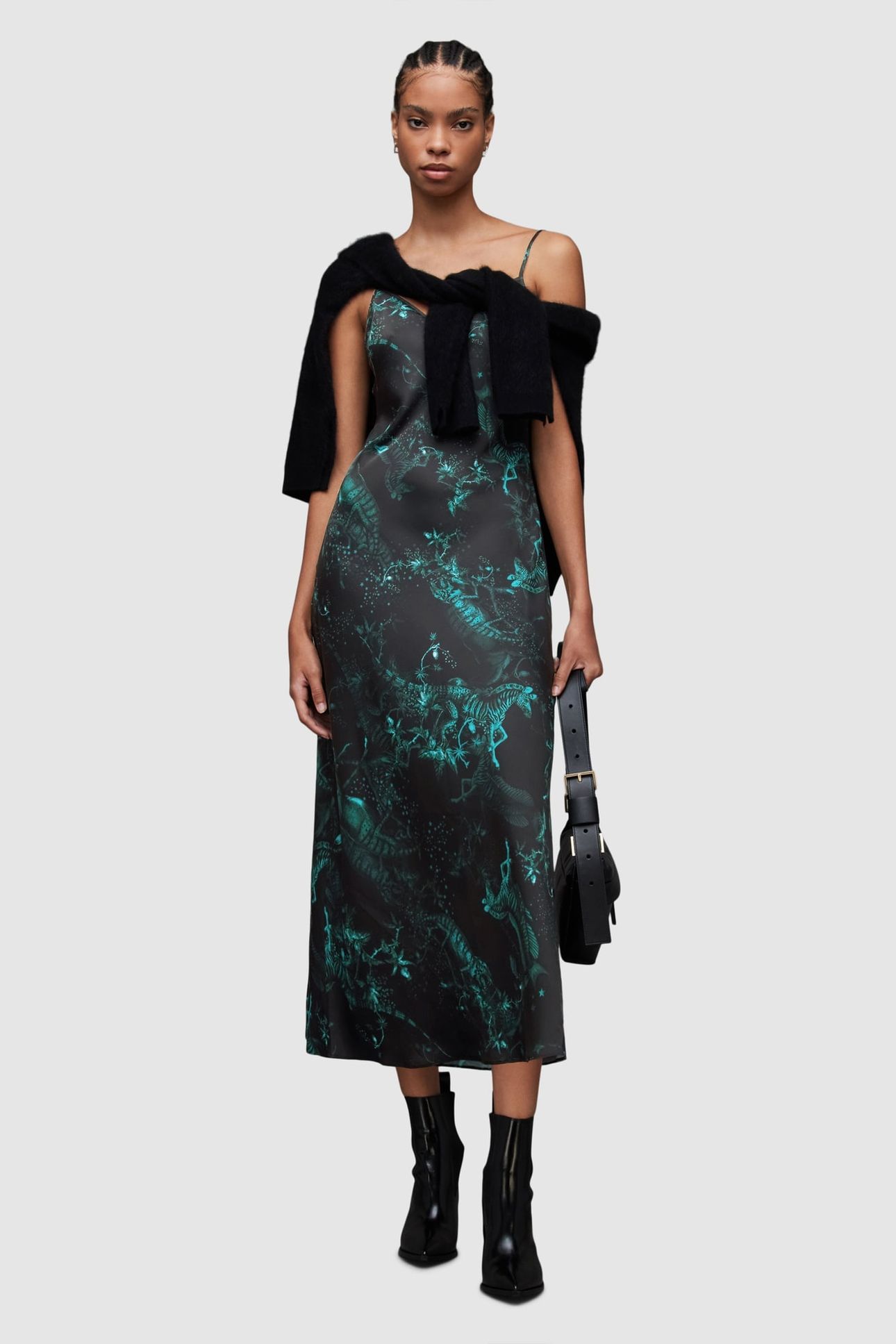 MELODY ZIG DRESS JEWEL GREEN 1