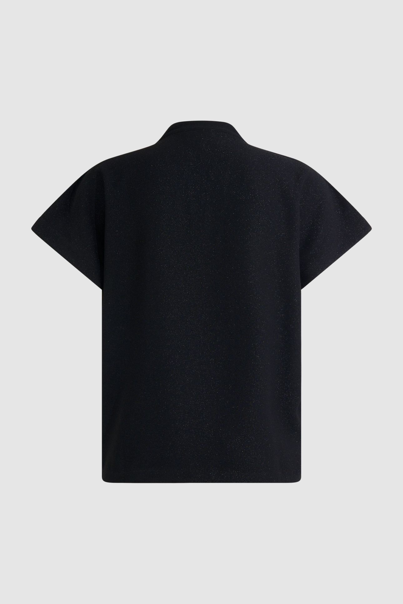 LA-SBGLITTER VNECK TOP BLACK 6