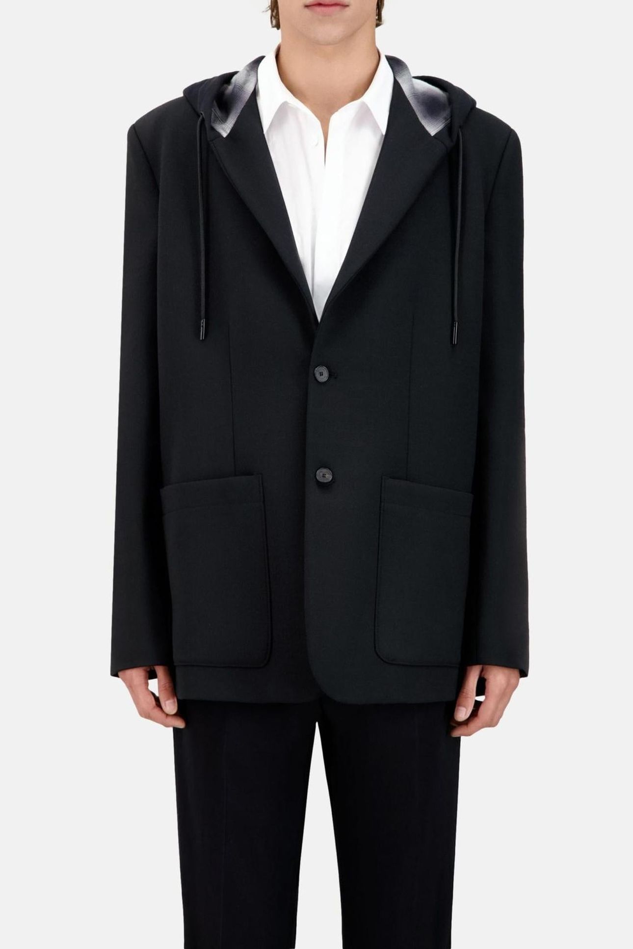 SUIT JACKET WITH HOOD BLACK 1