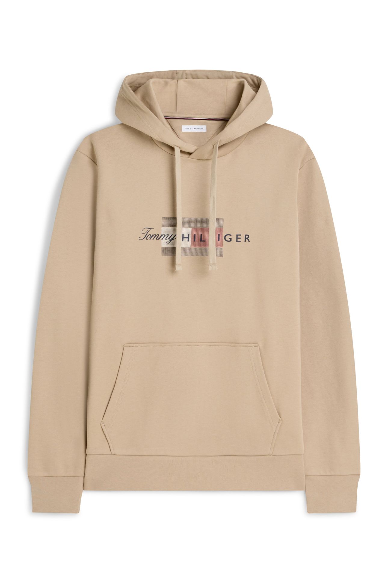 SCRIPT FLAG HOODIE BATIQUE KHAKI 5