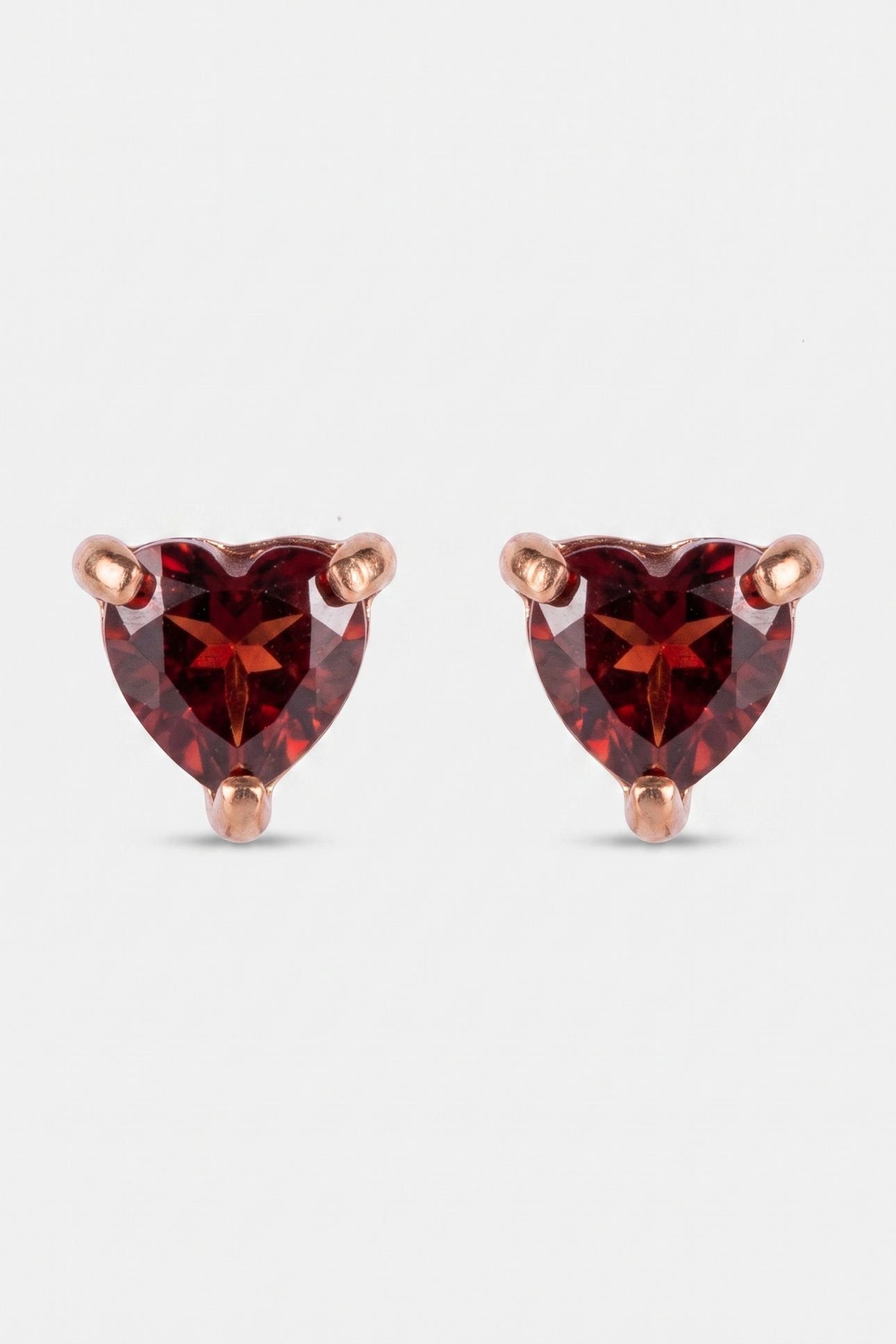 RED HEART OHRRINGE ROSEGOLD 4