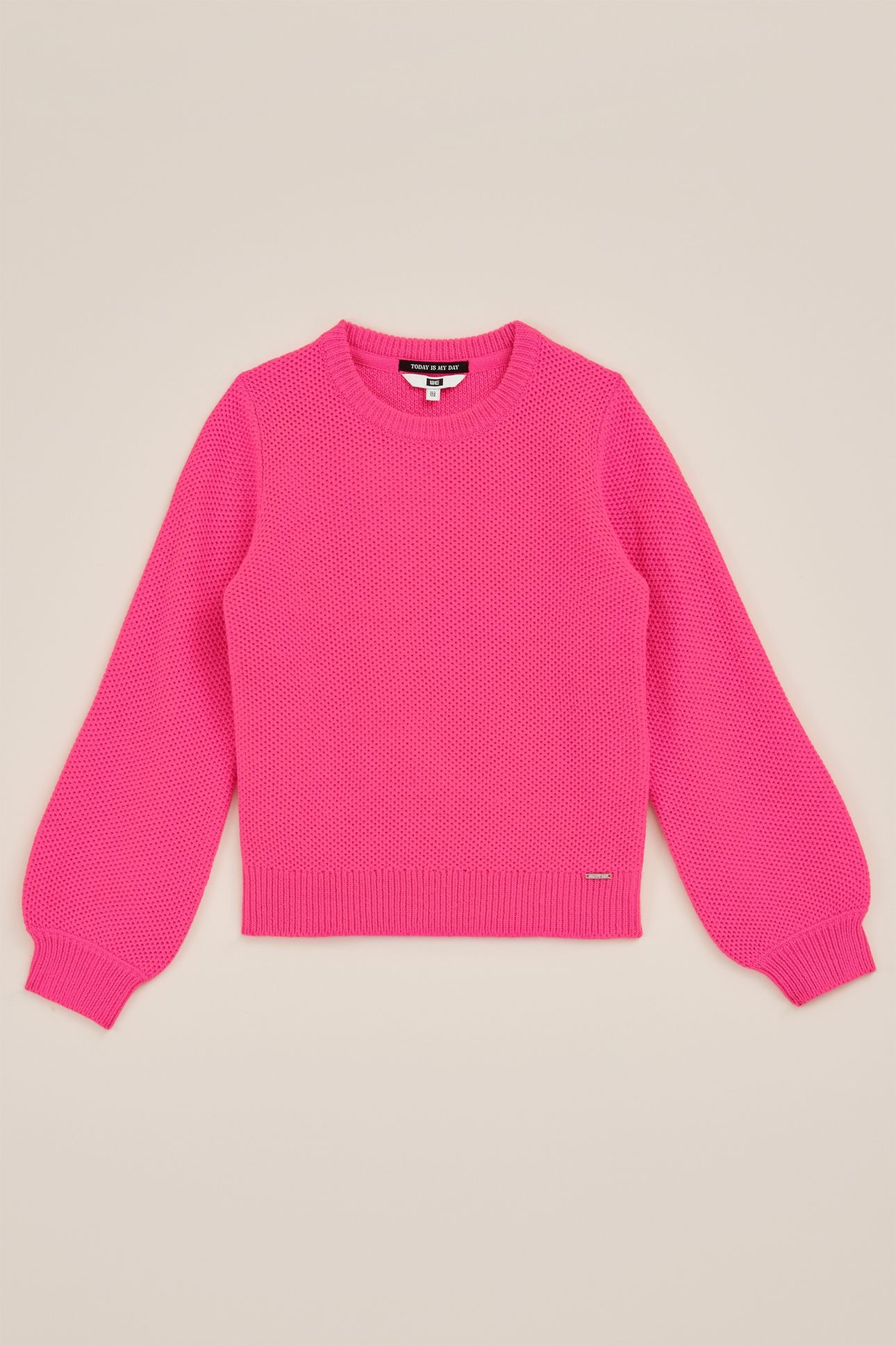 KNITTED PULLOVER BRIGHT PINK 3