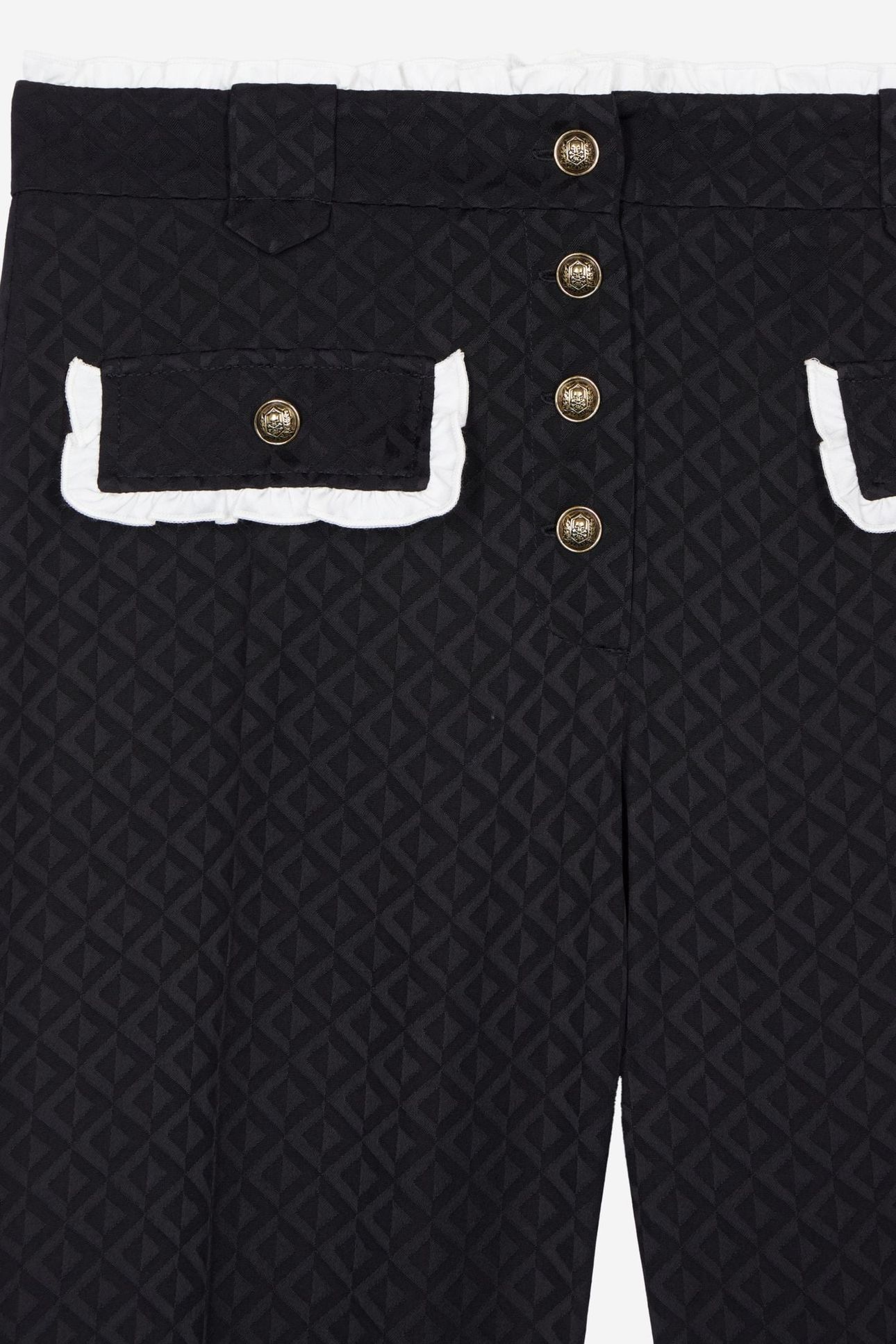 JACQUARD TROUSERS BLACK 7