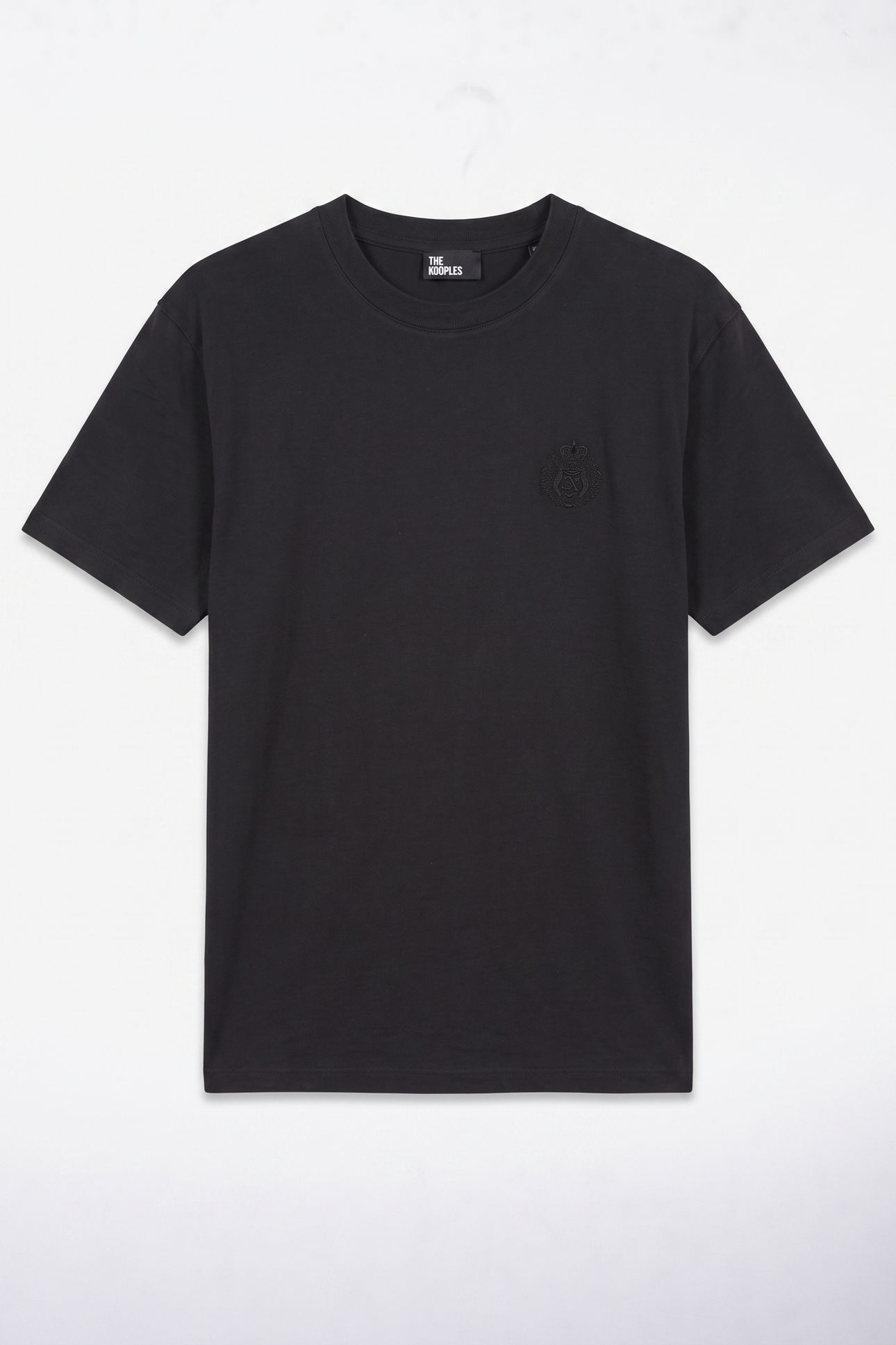 SHORT-SLEEVED T-SHIRT WITH EMBROIDERY BLACK WASHED 3