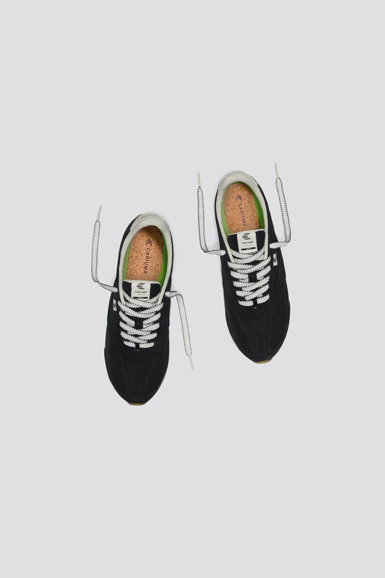 SUTAI NYLON AND SUEDE GUM BLACK 4