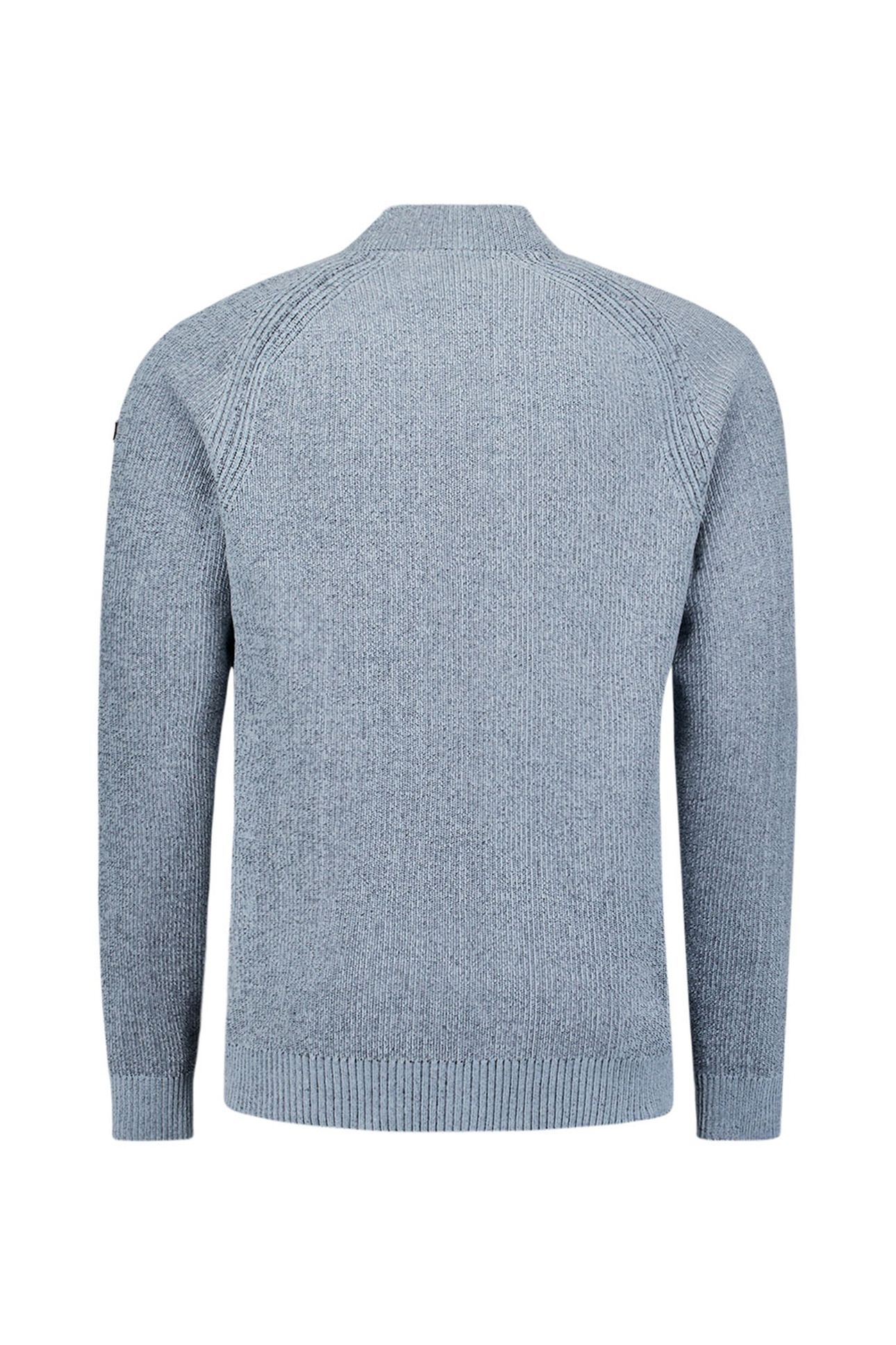 PULLOVER HALF ZIP 2 COLORED CHENILLE DUSTY BLUE 5