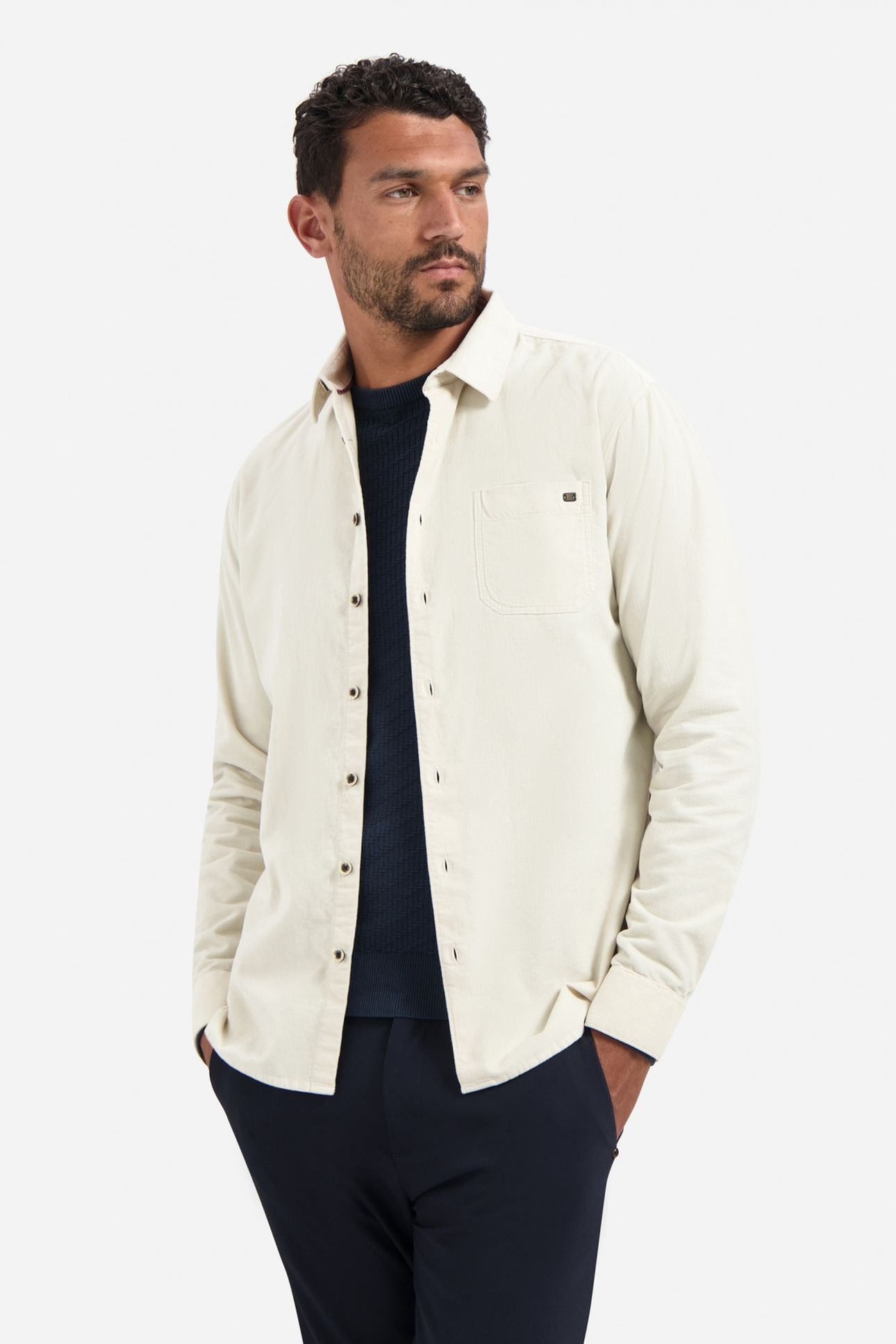 SHIRT SOLID FINE HERRINGBONE KIT 1